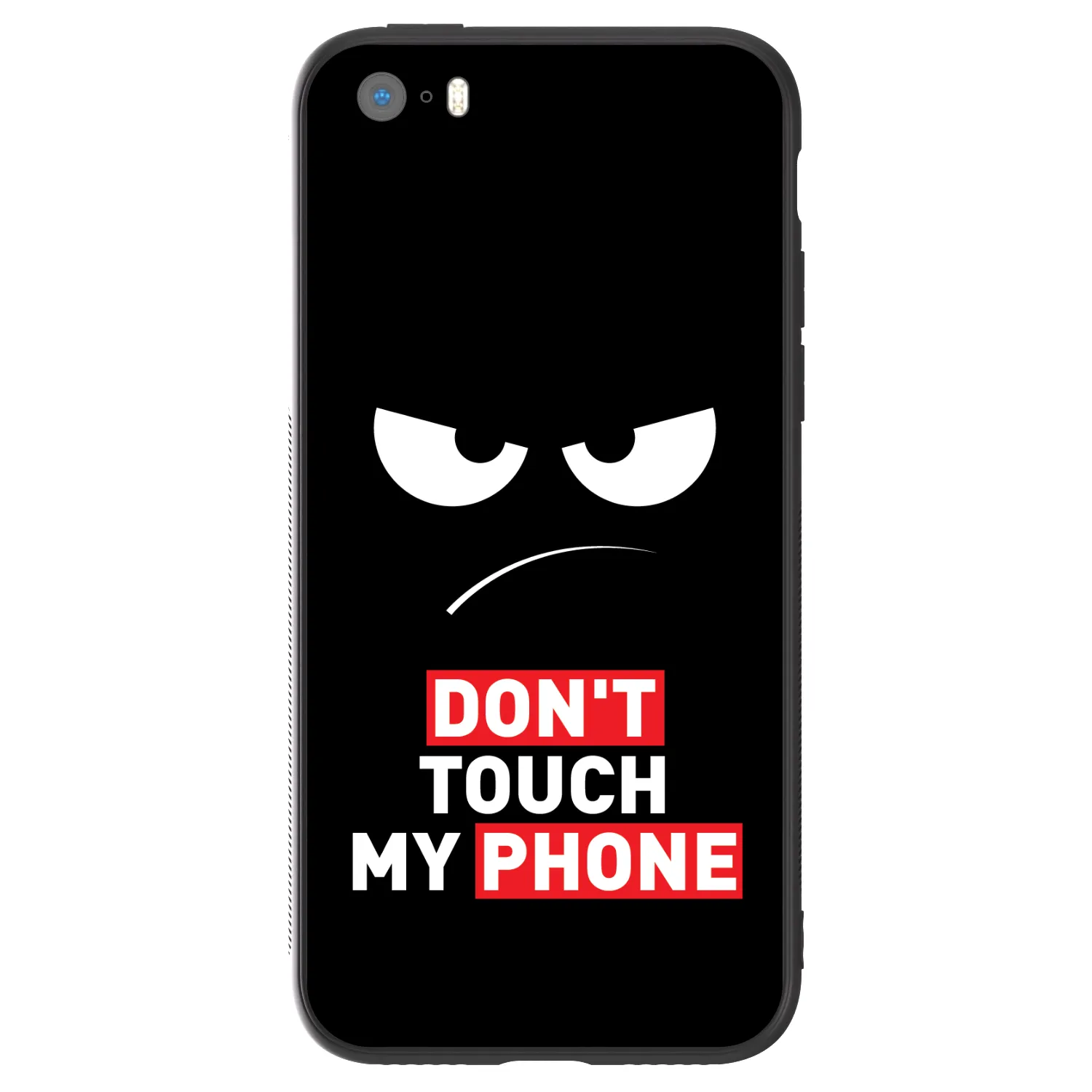Picasee ULTIMATE CASE pro Apple iPhone 5/5S/SE - Angry Eyes - Transparent