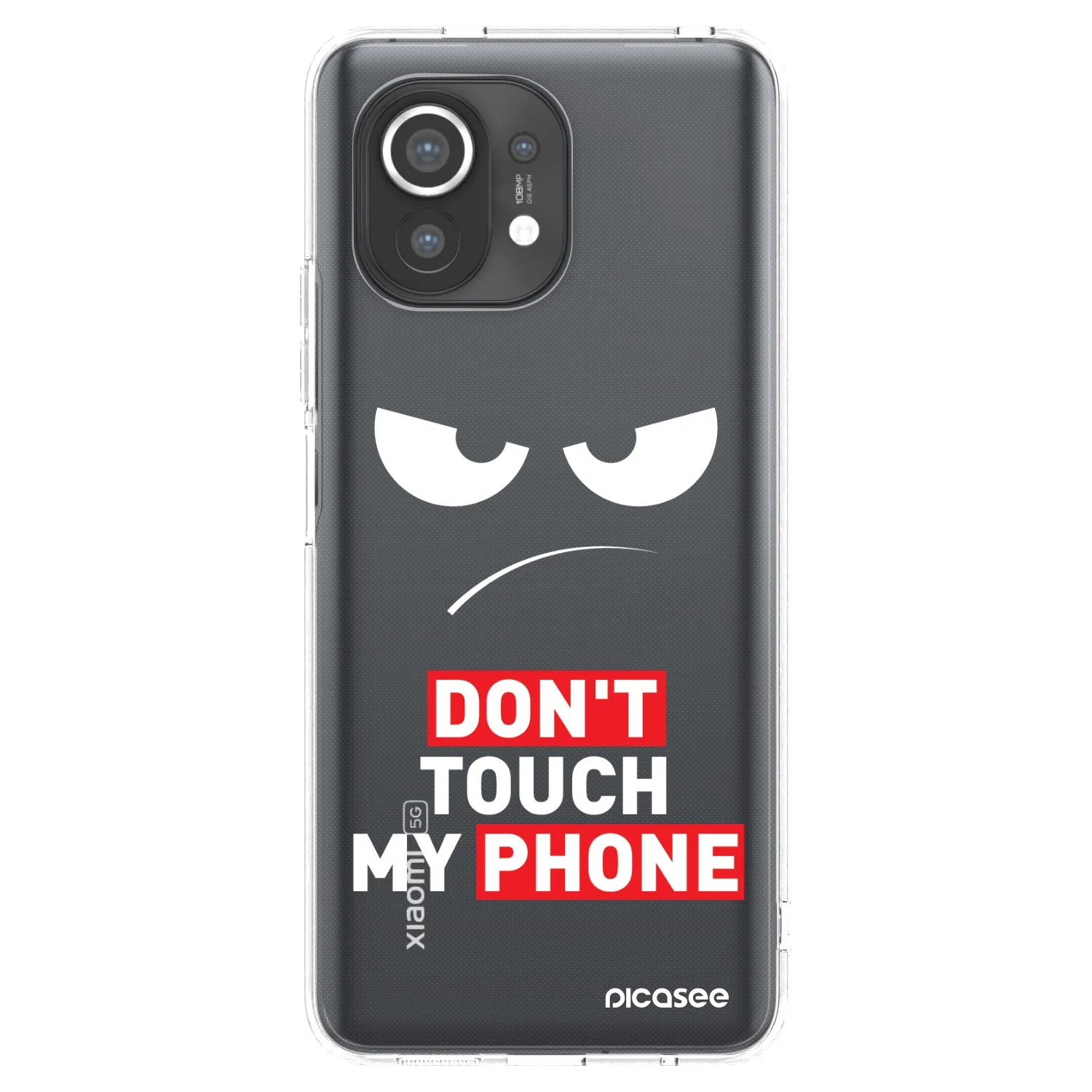 Picasee silikónový prehľadný obal pre Xiaomi Mi 11 - Angry Eyes - Transparent