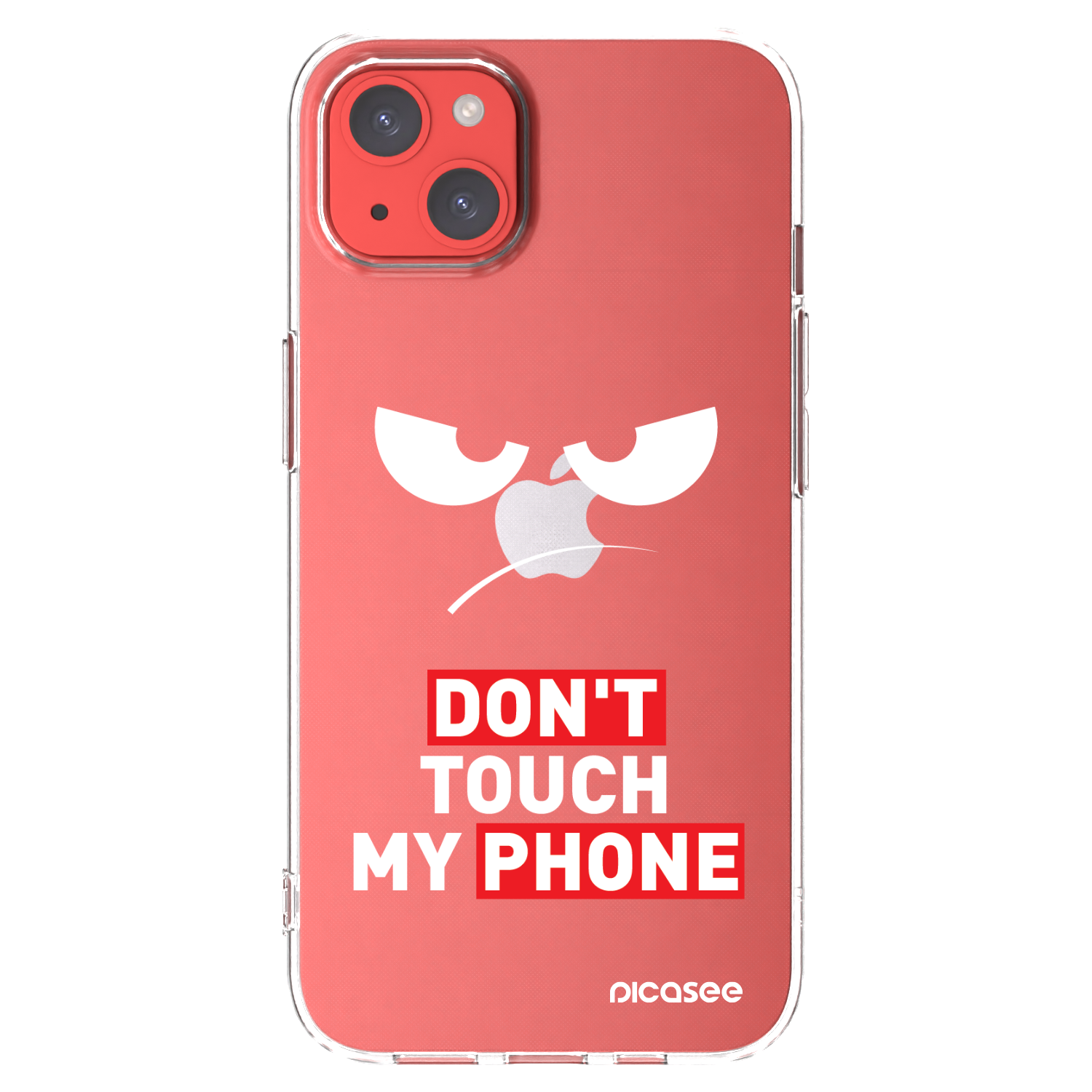 Picasee silikónový prehľadný obal pre Apple iPhone 13 - Angry Eyes - Transparent