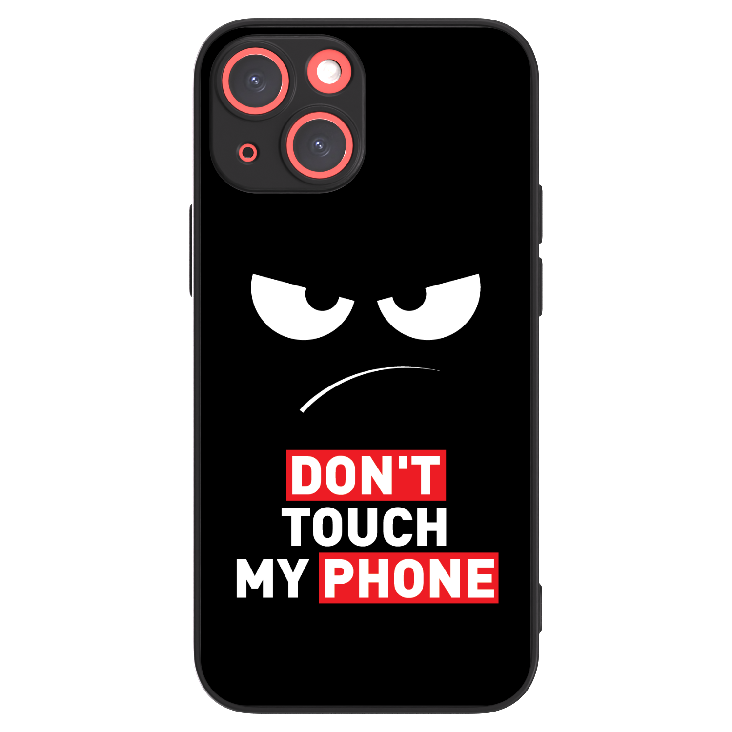 Picasee ULTIMATE CASE pro Apple iPhone 13 mini - Angry Eyes - Transparent