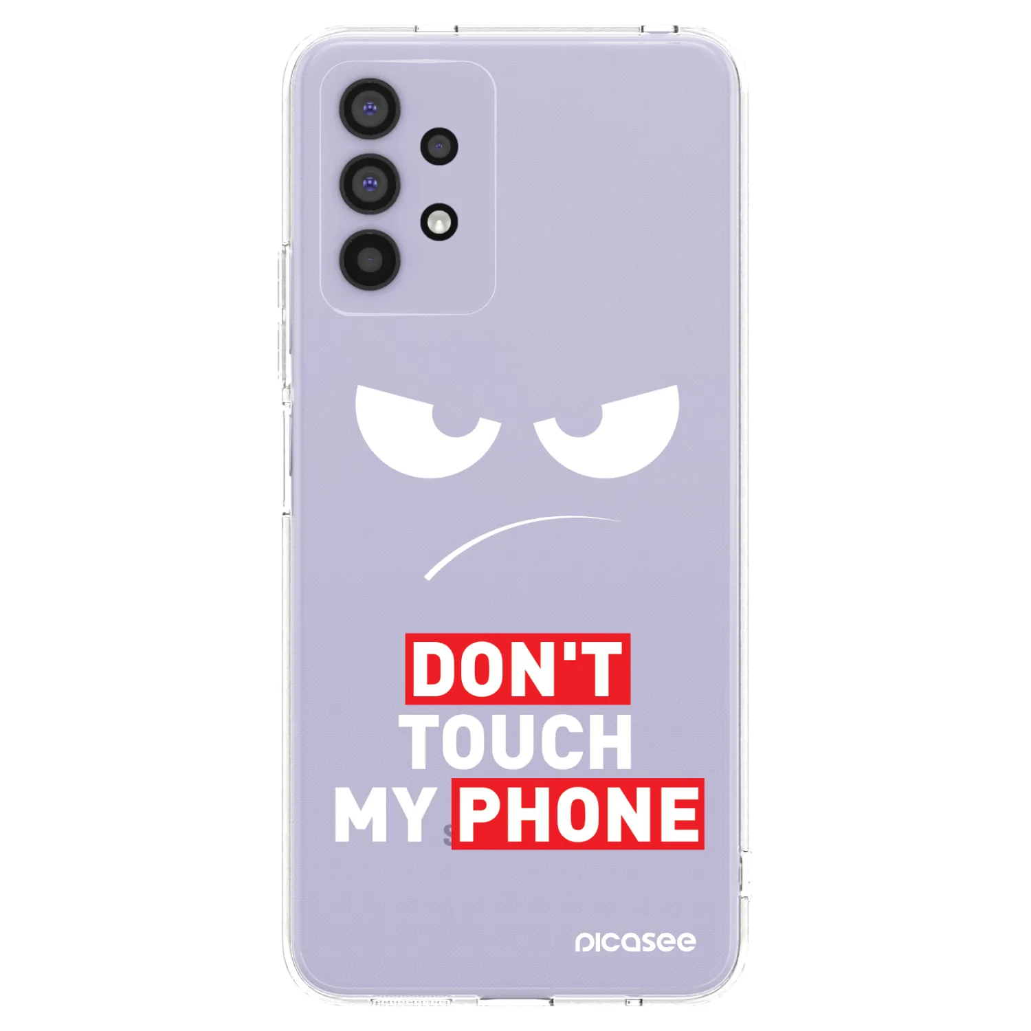 Picasee silikónový prehľadný obal pre Samsung Galaxy A32 4G SM-A325F - Angry Eyes - Transparent