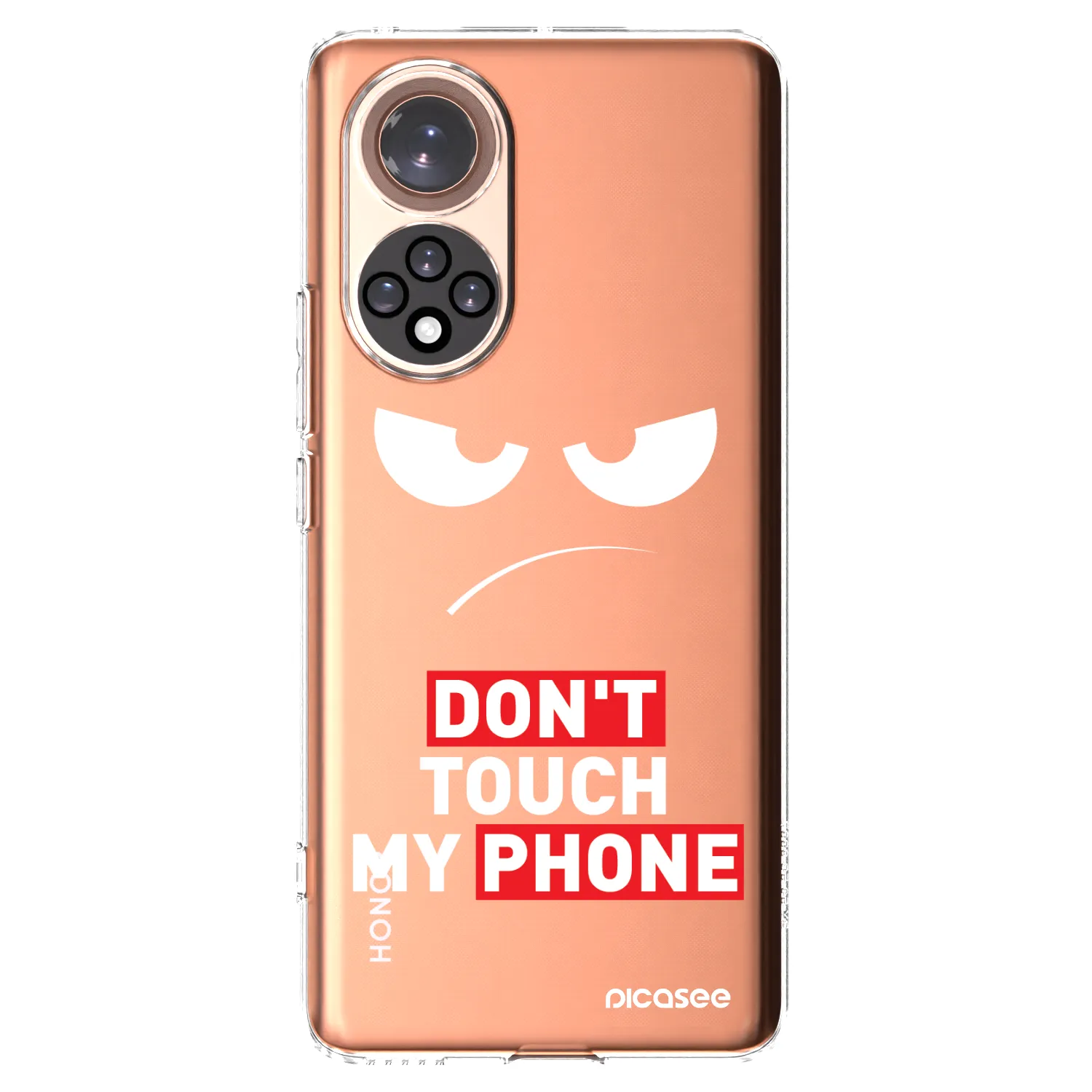 Picasee silikónový prehľadný obal pre Honor 50 5G - Angry Eyes - Transparent