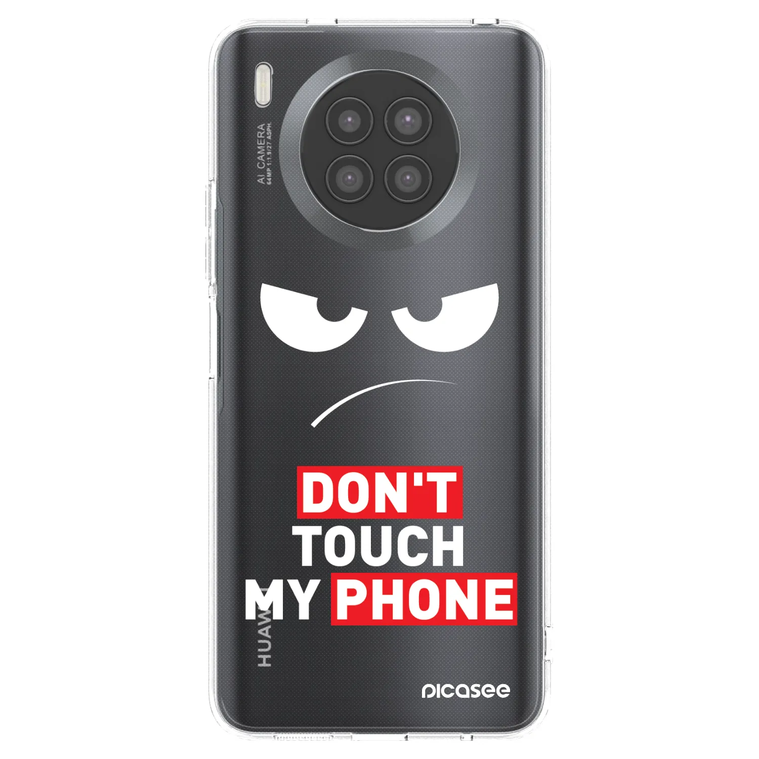 Picasee silikónový prehľadný obal pre Huawei Nova 8i - Angry Eyes - Transparent