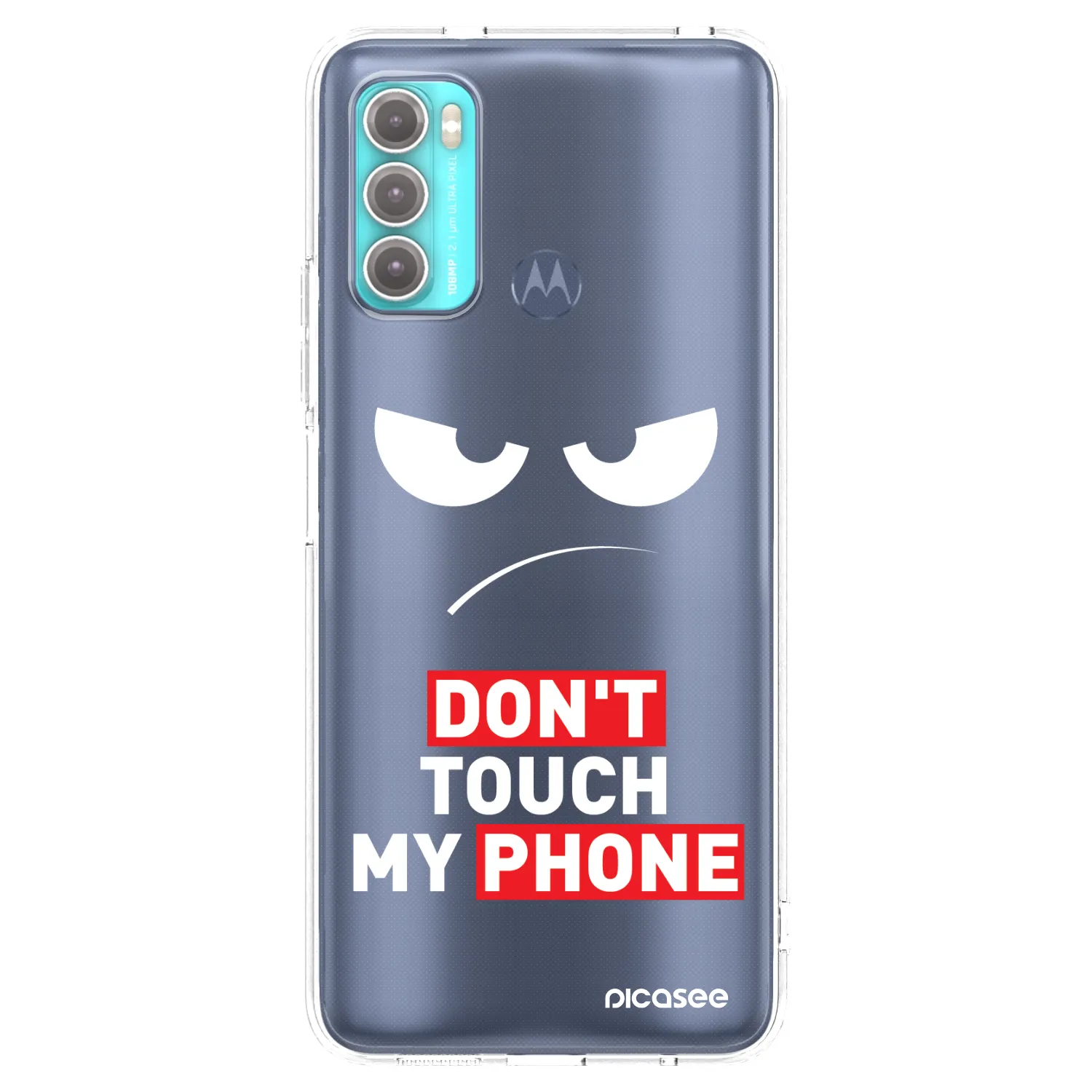 Picasee silikónový prehľadný obal pre Motorola Moto G60 - Angry Eyes - Transparent