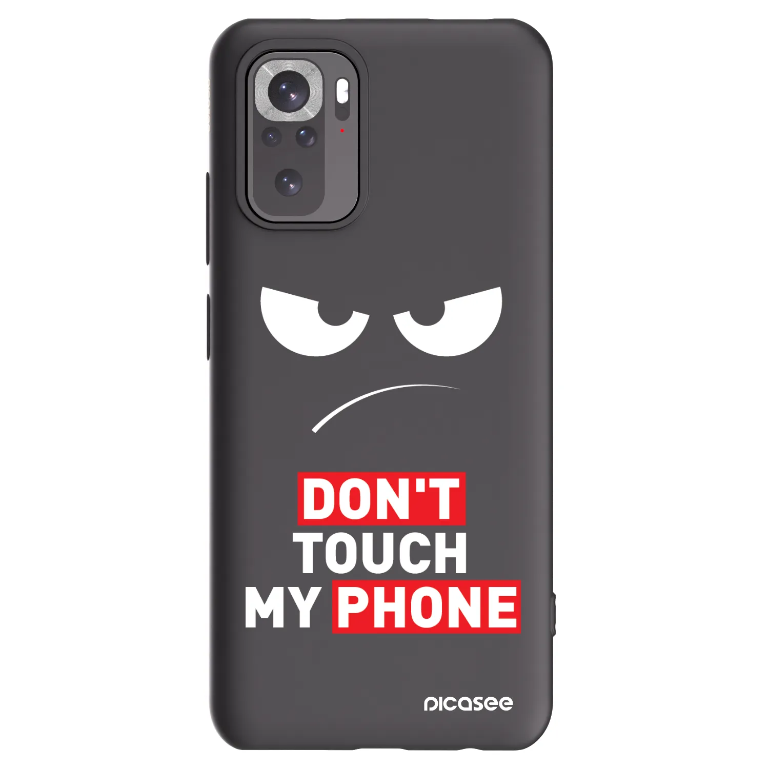 Picasee silikónový čierny obal pre Xiaomi Redmi Note 11S 4G - Angry Eyes - Transparent