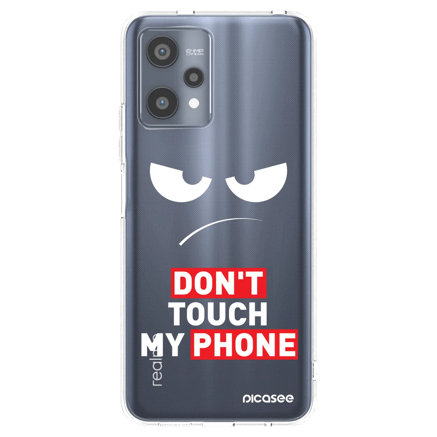 Picasee silikónový prehľadný obal pre Realme 9 Pro 5G - Angry Eyes - Transparent