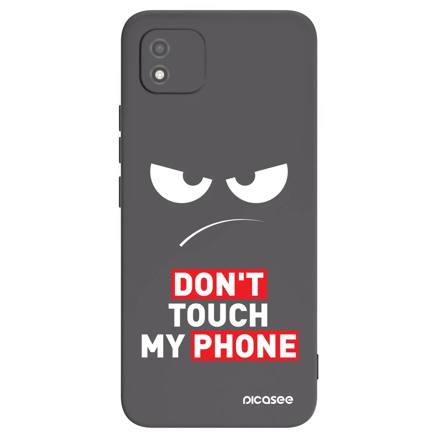 Picasee silikónový čierny obal pre Realme C11 (2021) - Angry Eyes - Transparent
