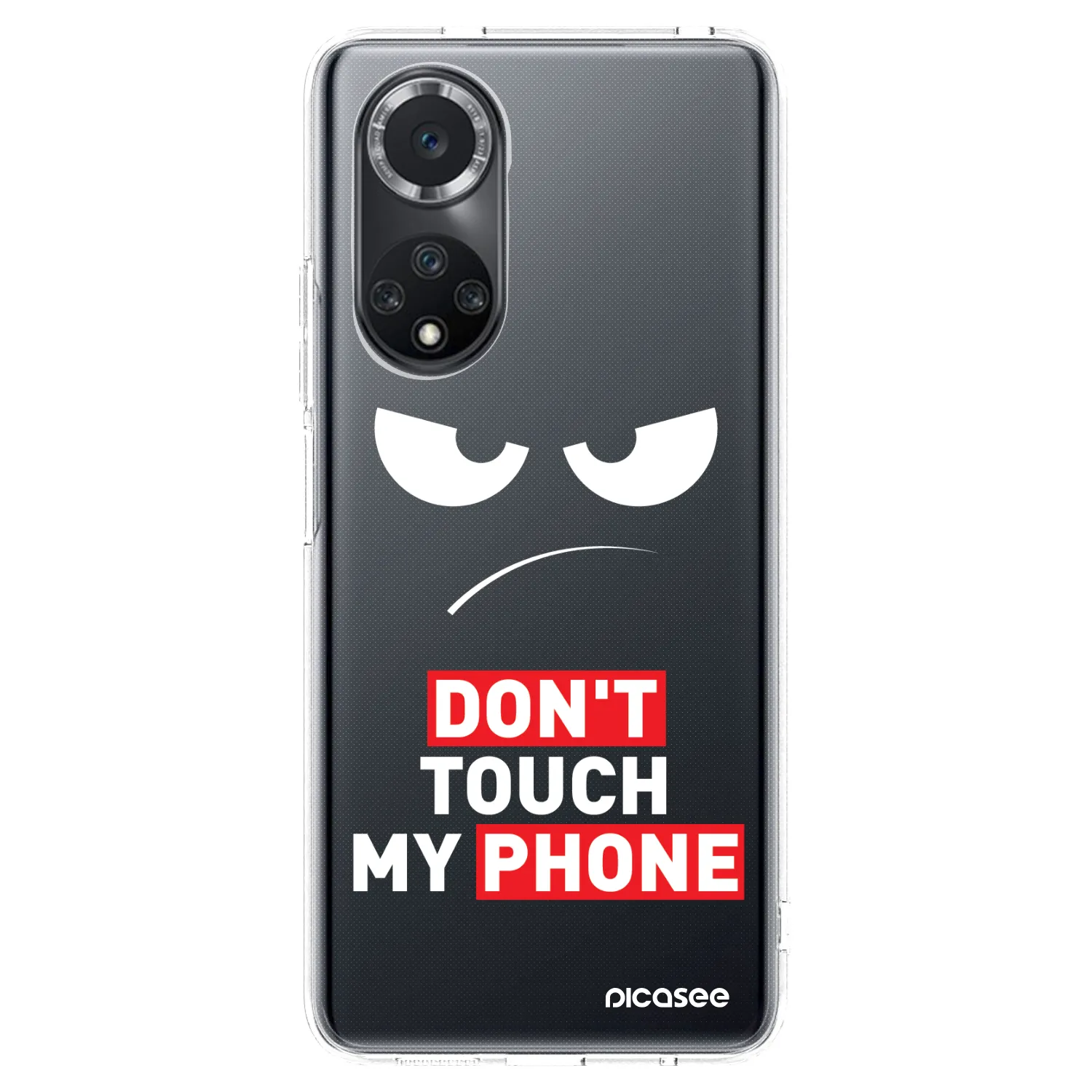 Silikónový prehľadný obal pre Huawei Nova 9 SE - Angry Eyes - Transparent