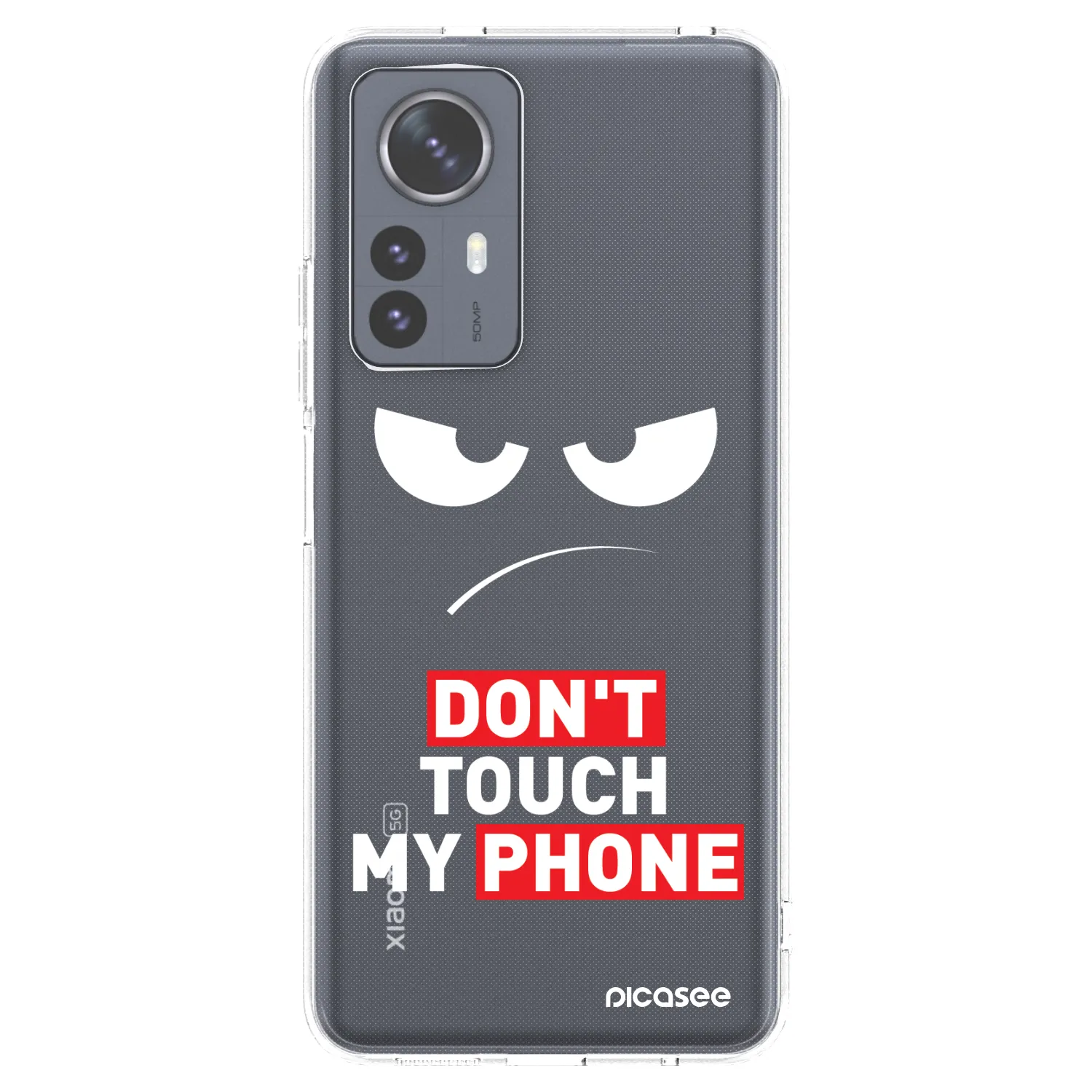 Picasee silikónový prehľadný obal pre Xiaomi 12 Pro - Angry Eyes - Transparent