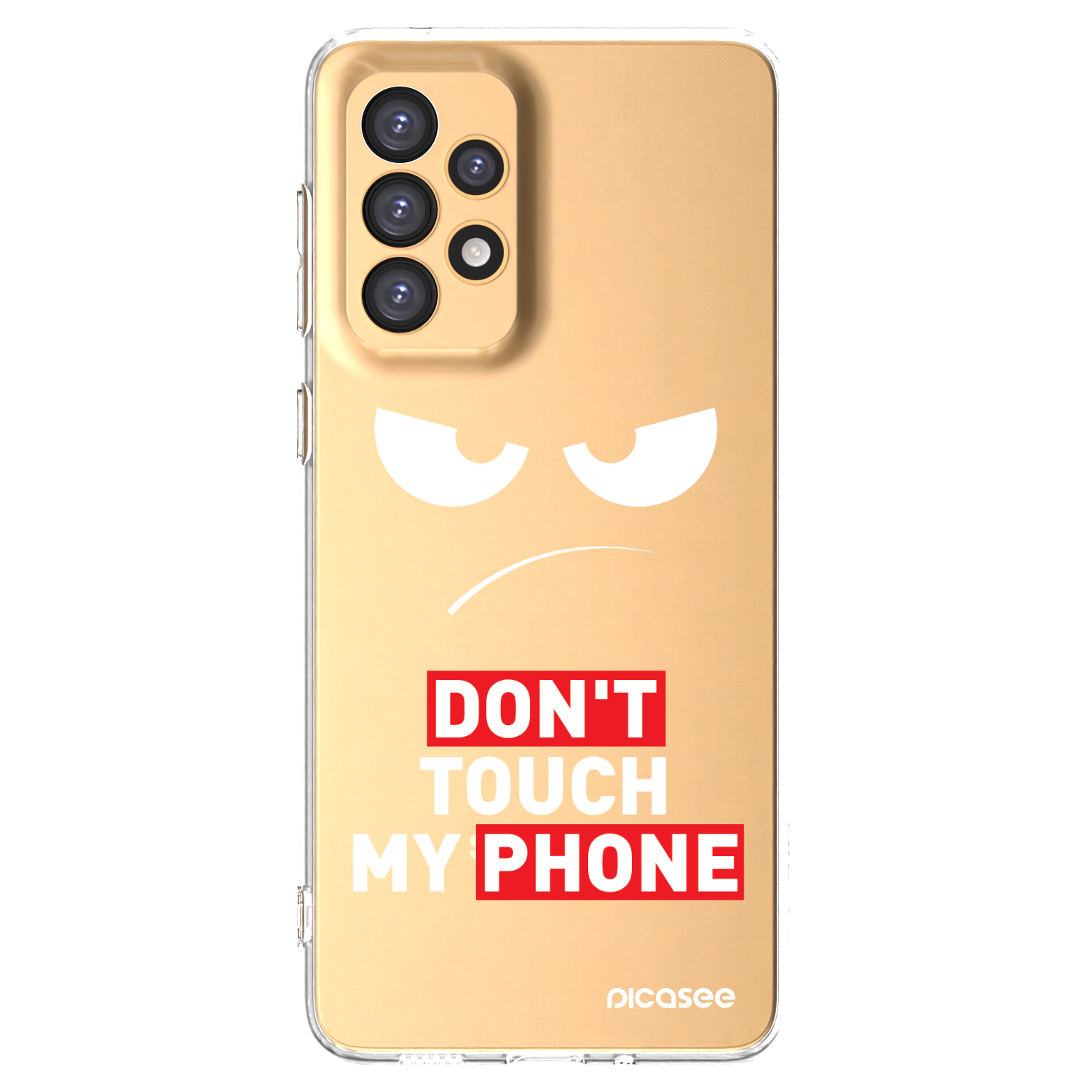 Picasee silikónový prehľadný obal pre Samsung Galaxy A33 5G A336 - Angry Eyes - Transparent