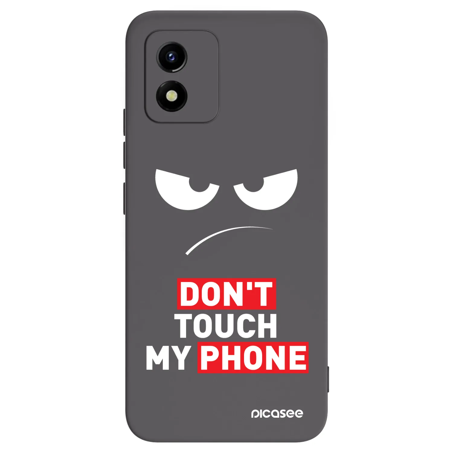 Picasee silikónový čierny obal pre Vivo Y01 - Angry Eyes - Transparent