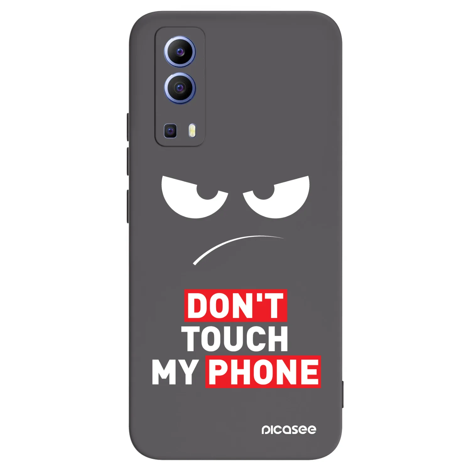 Picasee silikónový čierny obal pre Vivo Y52 5G - Angry Eyes - Transparent