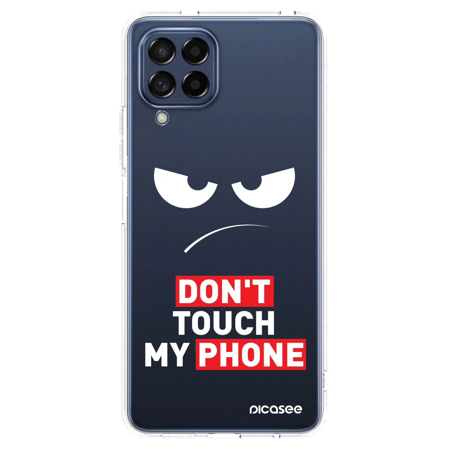 Picasee silikónový prehľadný obal pre Samsung Galaxy M53 5G - Angry Eyes - Transparent