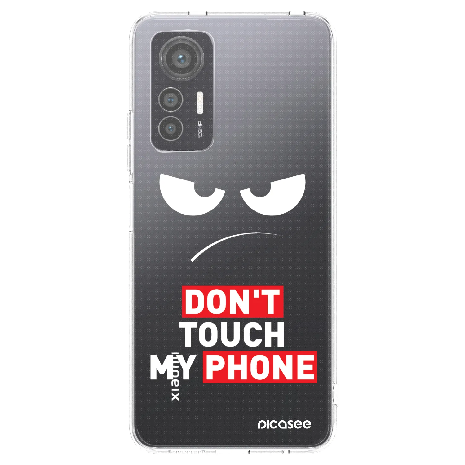Picasee silikónový prehľadný obal pre Xiaomi 12 Lite - Angry Eyes - Transparent