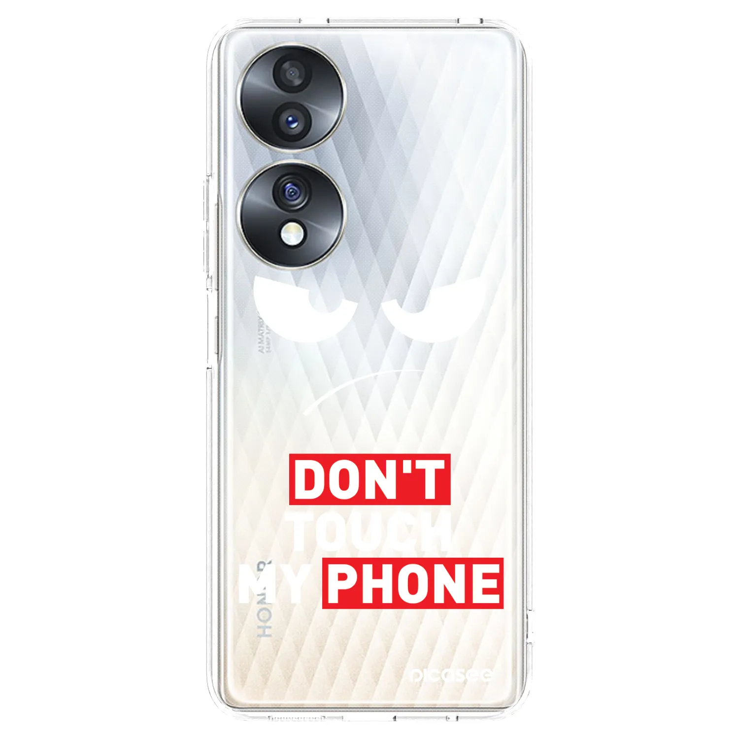 Picasee silikónový prehľadný obal pre Honor 70 - Angry Eyes - Transparent