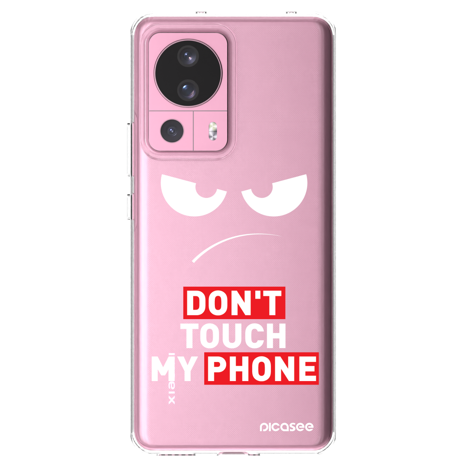 Silikónový prehľadný obal pre Xiaomi 13 Lite - Angry Eyes - Transparent