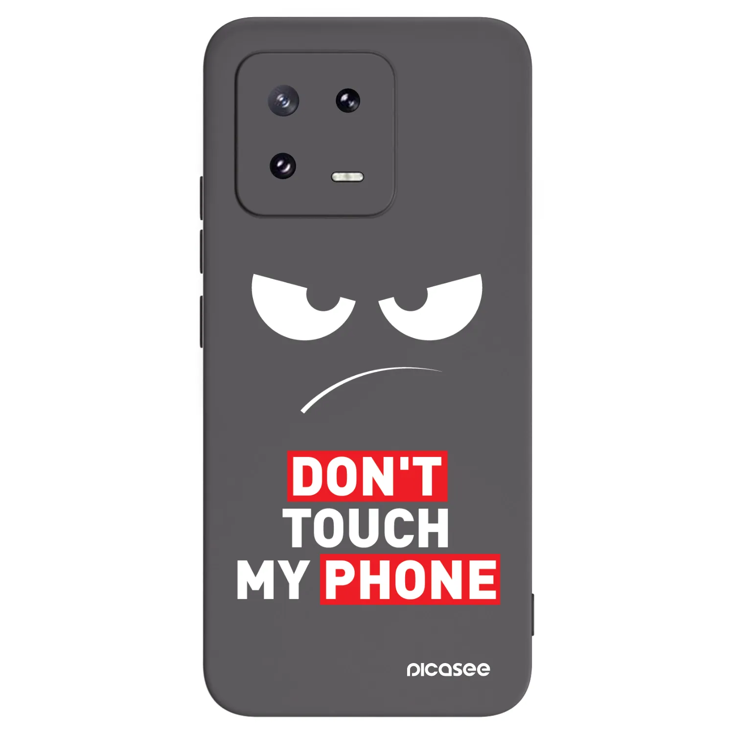 Picasee silikónový čierny obal pre Xiaomi 13 Pro - Angry Eyes - Transparent