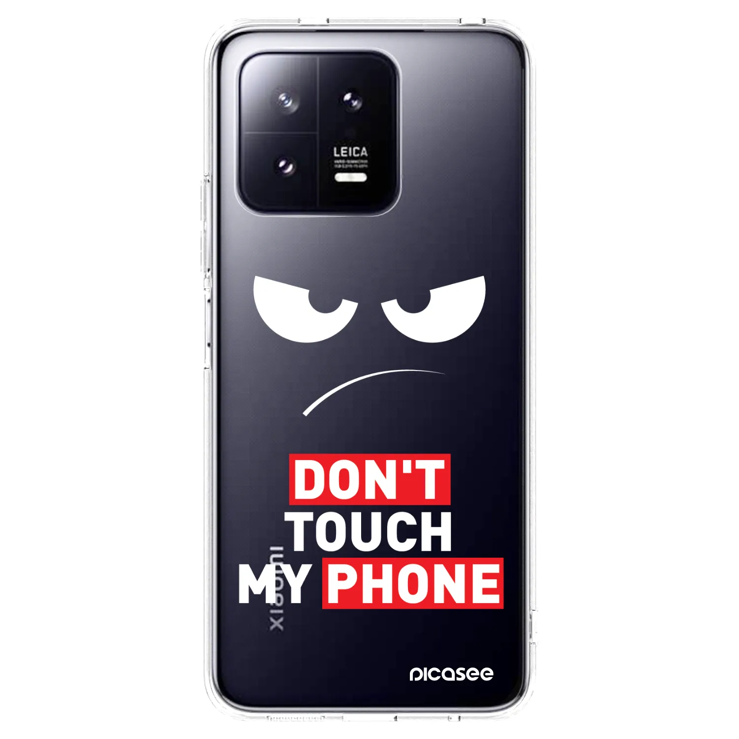 Picasee silikónový prehľadný obal pre Xiaomi 13 Pro - Angry Eyes - Transparent