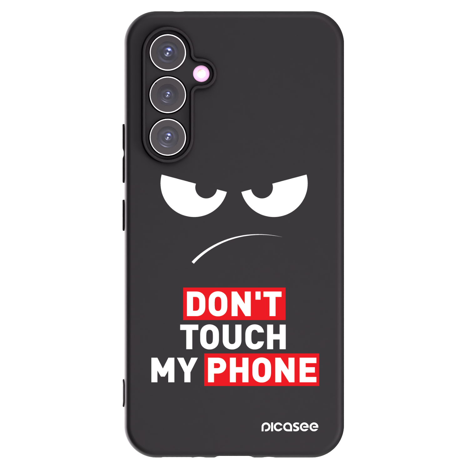 Picasee silikónový čierny obal pre Samsung Galaxy A54 5G A546B - Angry Eyes - Transparent