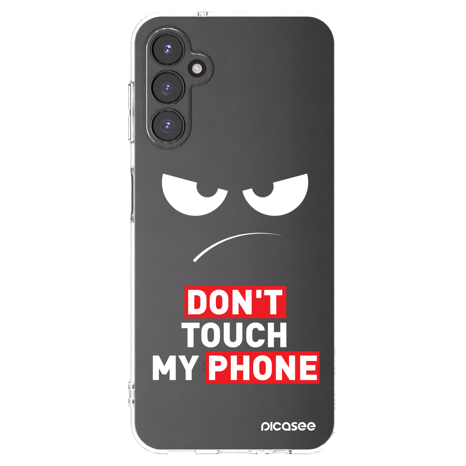 Picasee silikónový prehľadný obal pre Samsung Galaxy A14 4G A145R - Angry Eyes - Transparent