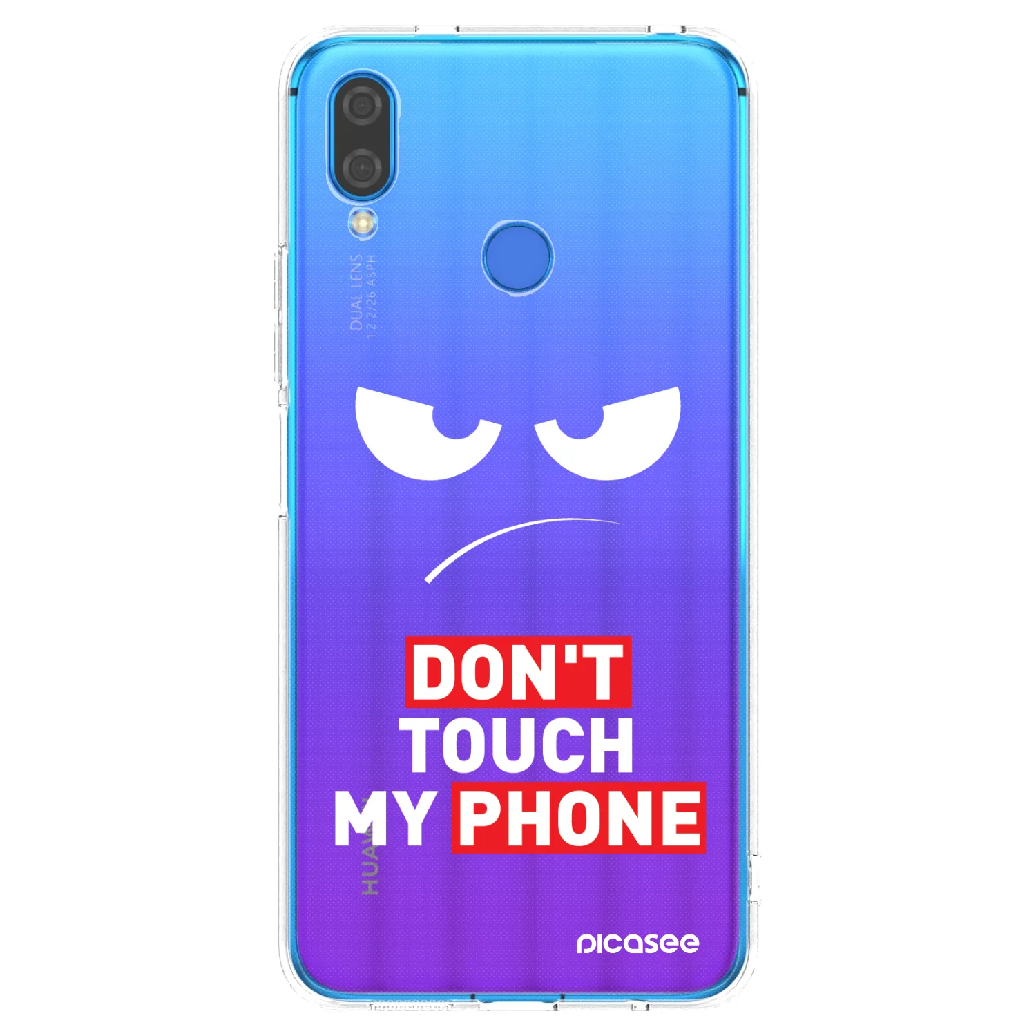 Silikónový prehľadný obal pre Huawei Nova 3 - Angry Eyes - Transparent