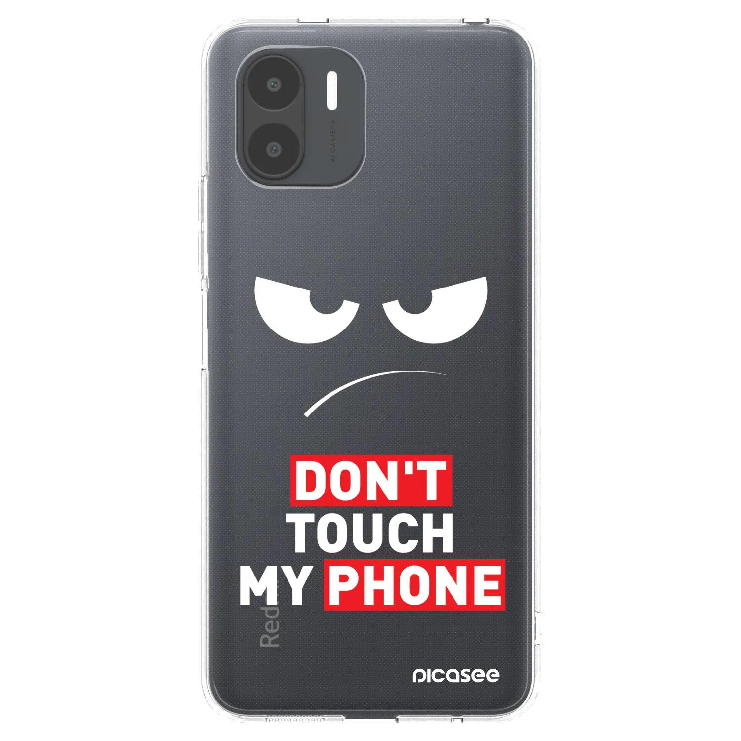 Picasee silikónový prehľadný obal pre Xiaomi Redmi A2 - Angry Eyes - Transparent