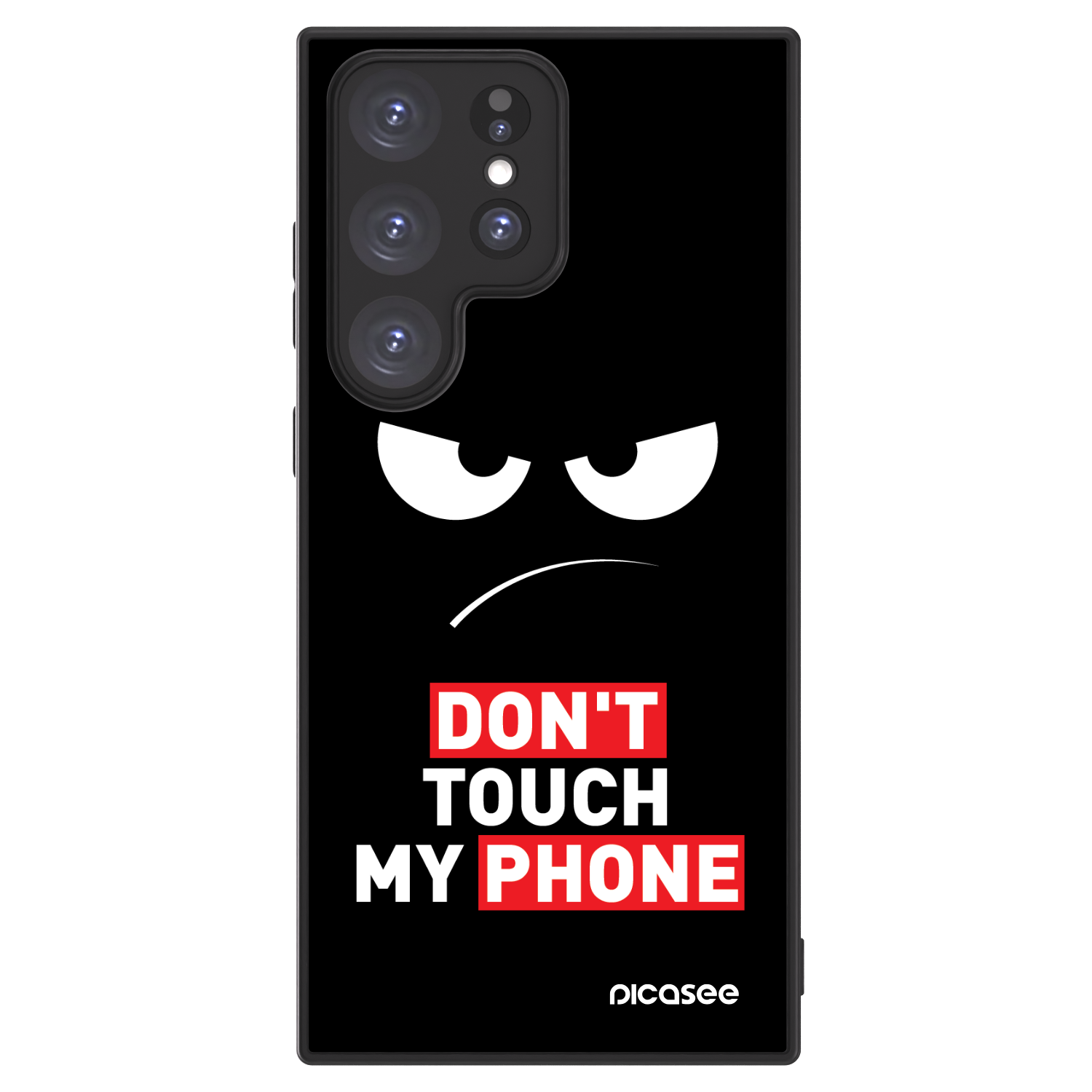 Picasee ULTIMATE CASE PowerShare pro Samsung Galaxy S23 Ultra 5G - Angry Eyes - Transparent