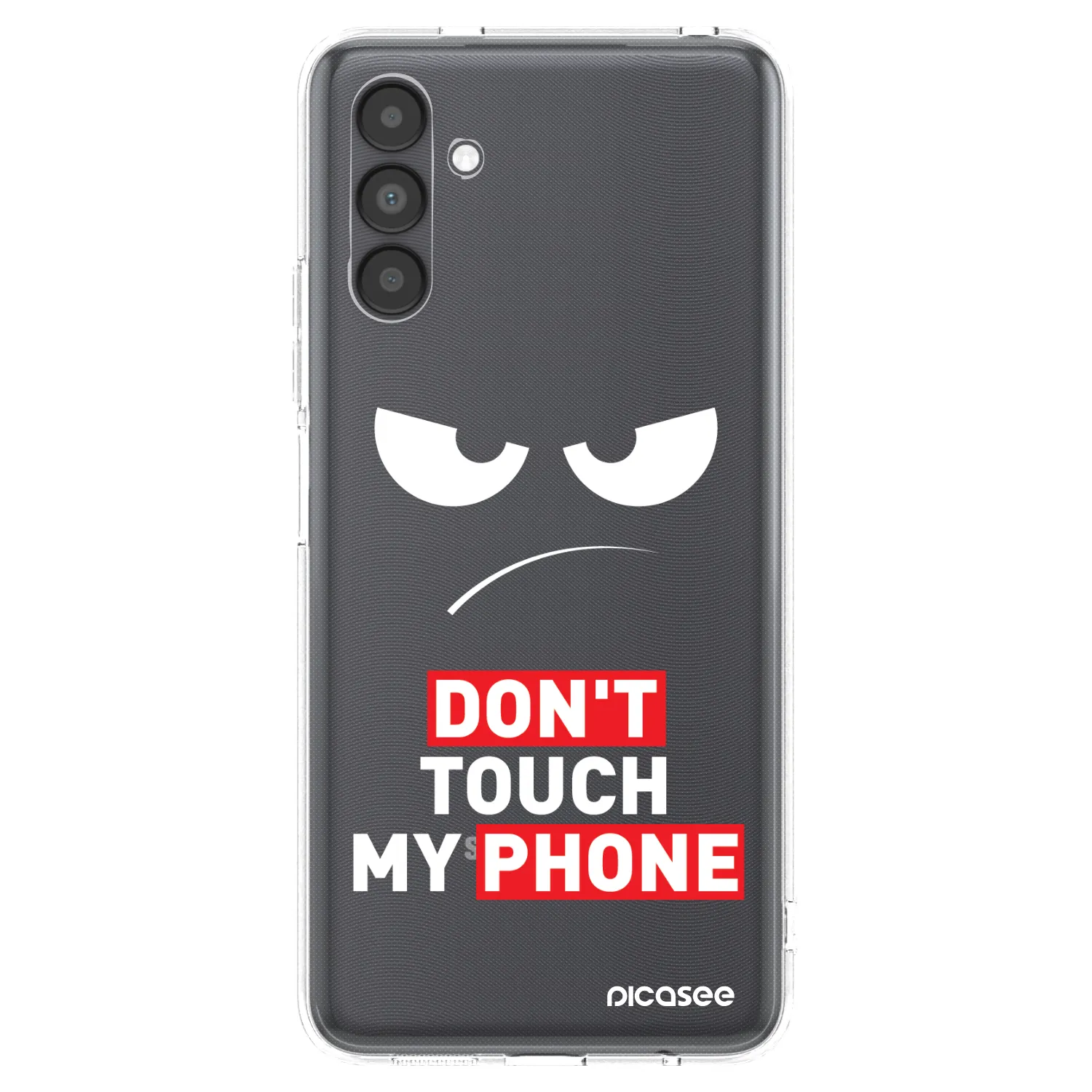 Picasee silikónový prehľadný obal pre Samsung Galaxy A04s A047F - Angry Eyes - Transparent