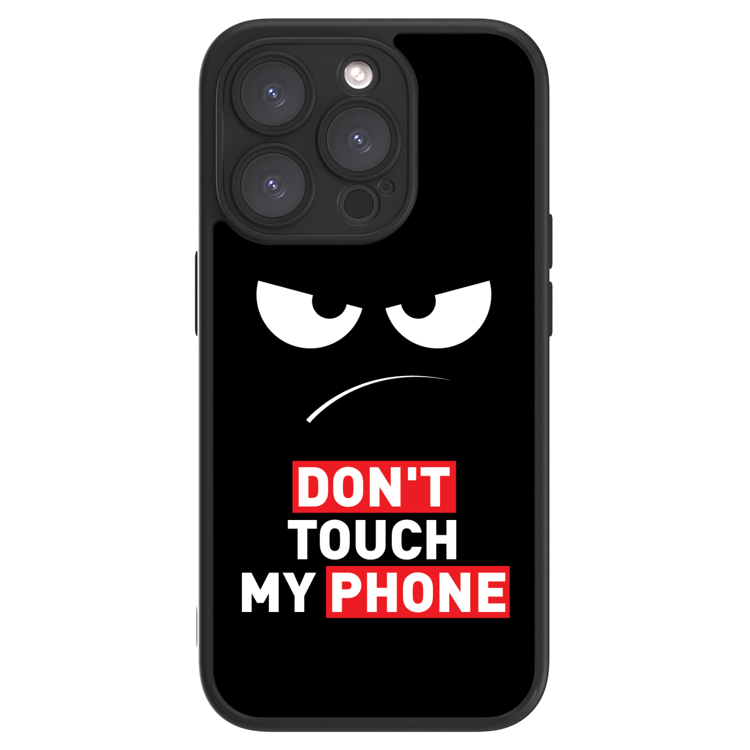 ULTIMATE CASE pro Apple iPhone 15 Pro - Angry Eyes - Transparent