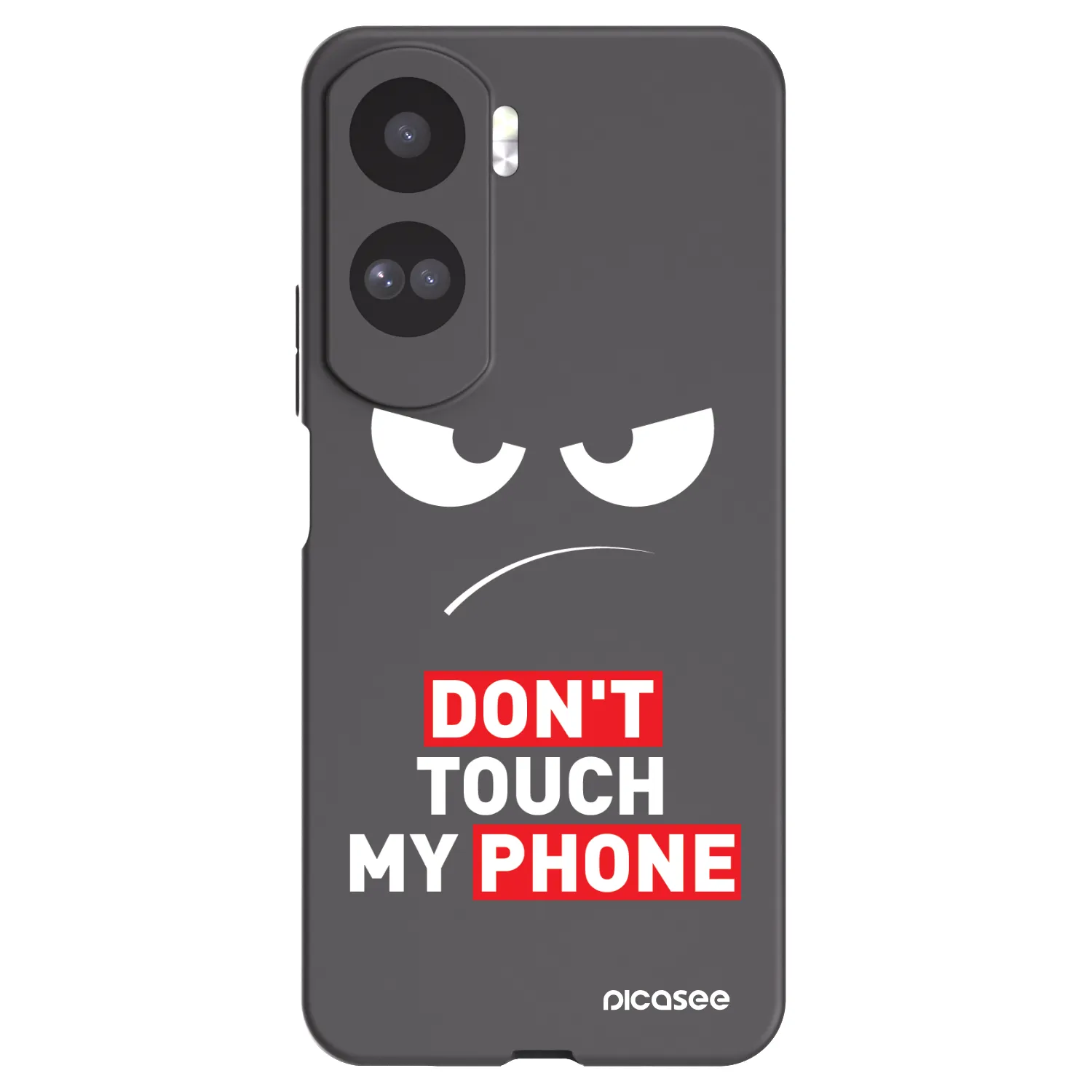 Picasee silikónový čierny obal pre Honor 90 Lite 5G - Angry Eyes - Transparent