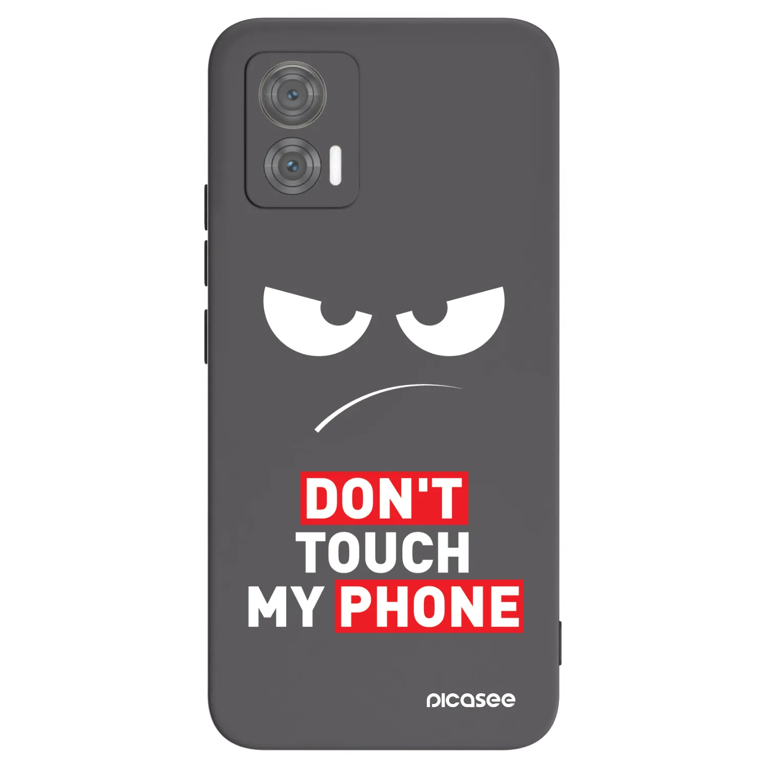 Picasee silikónový čierny obal pre Motorola Edge 30 Neo - Angry Eyes - Transparent