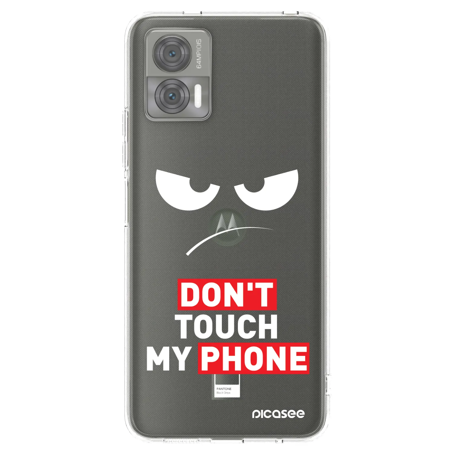 Picasee silikónový prehľadný obal pre Motorola Edge 30 Neo - Angry Eyes - Transparent