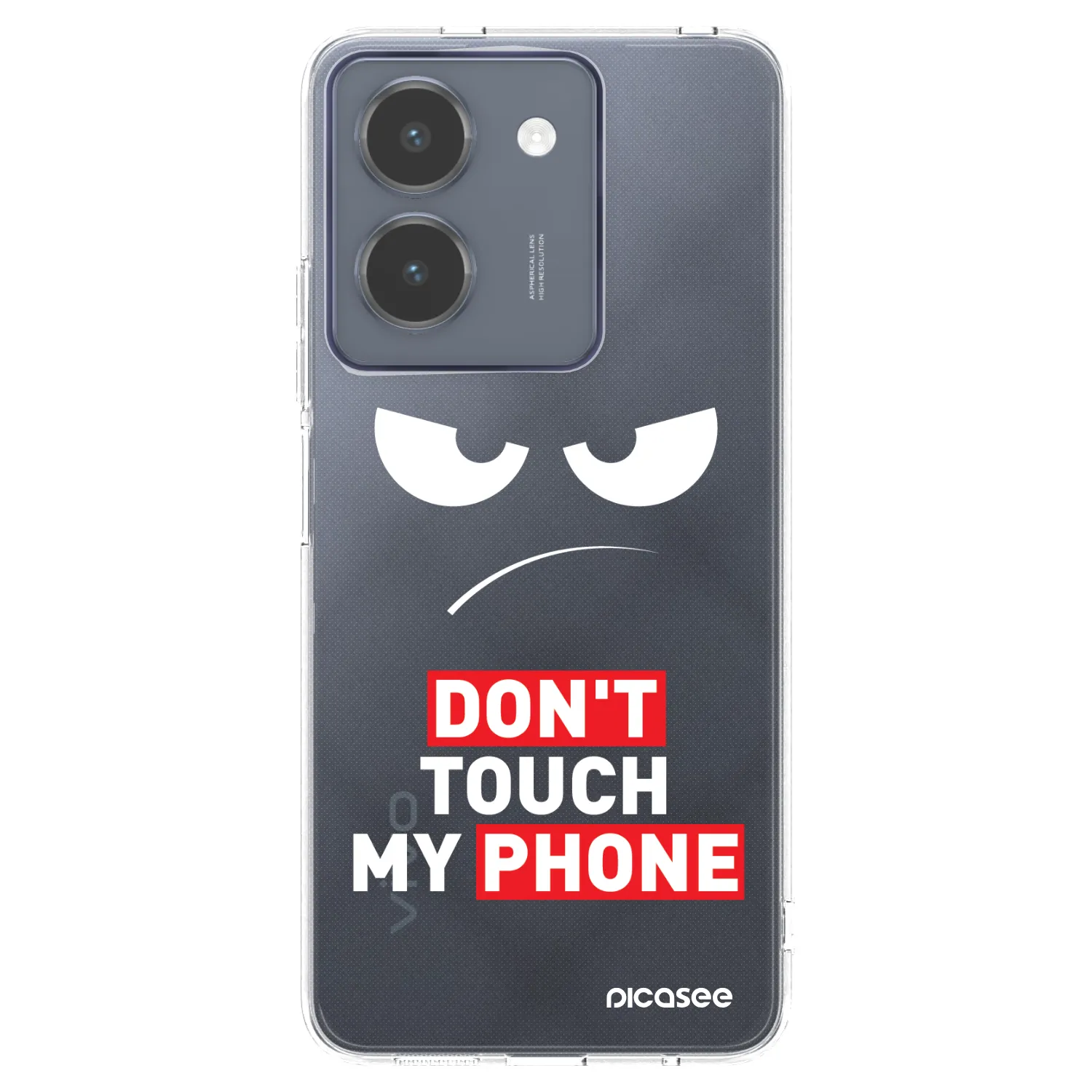 Picasee silikónový prehľadný obal pre Vivo Y36 4G - Angry Eyes - Transparent