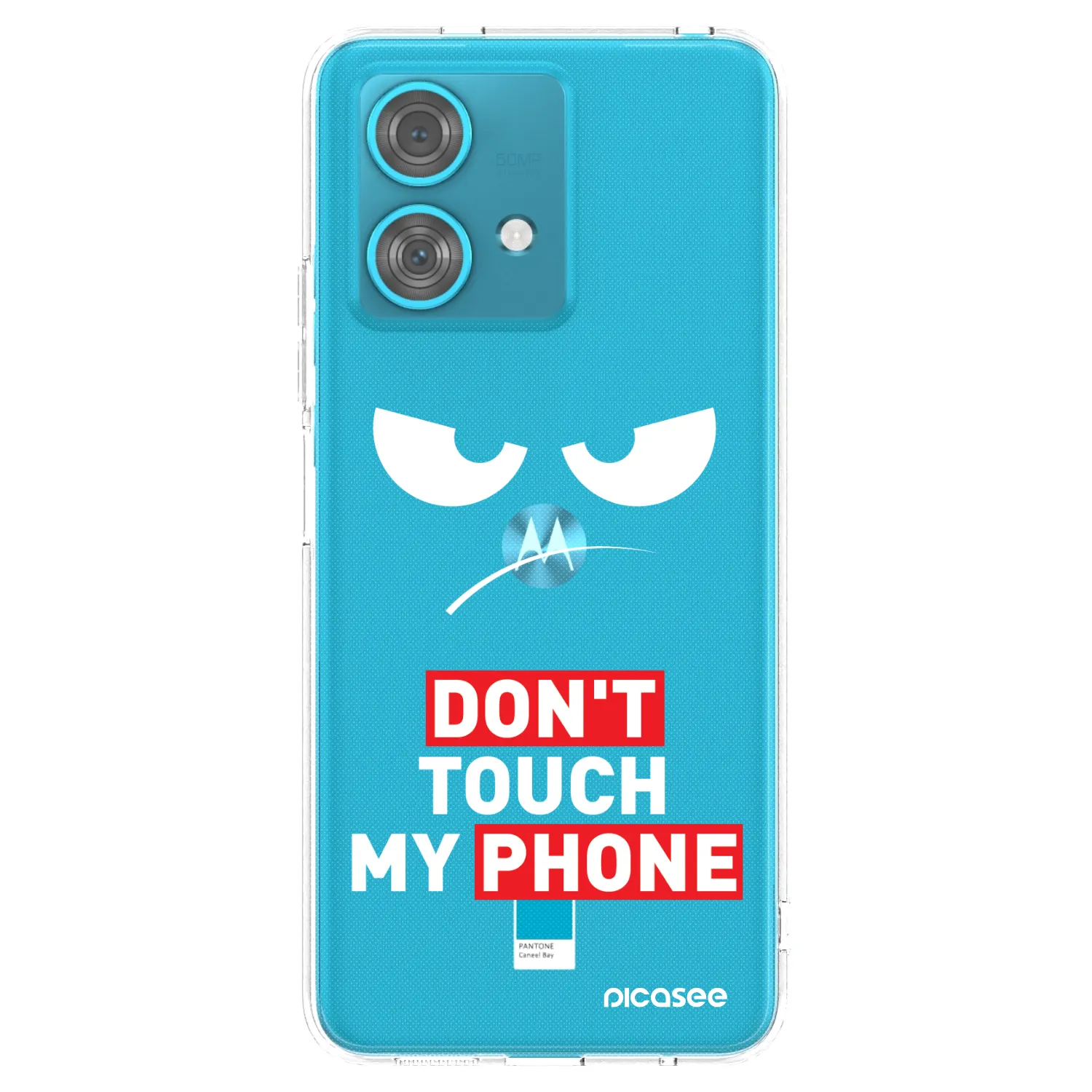 Picasee silikónový prehľadný obal pre Motorola Edge 40 Neo - Angry Eyes - Transparent