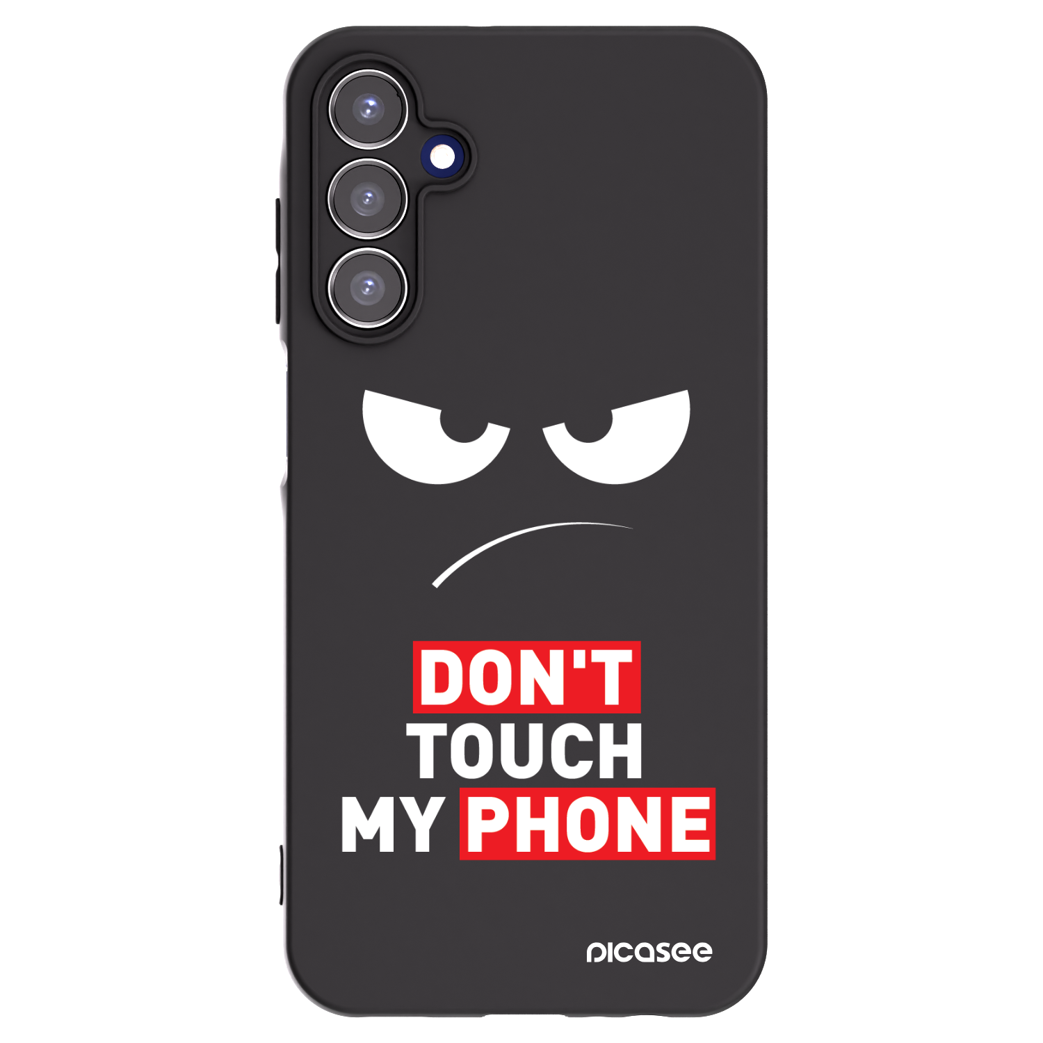 Picasee silikónový čierny obal pre Samsung Galaxy A15 A156B 5G - Angry Eyes - Transparent