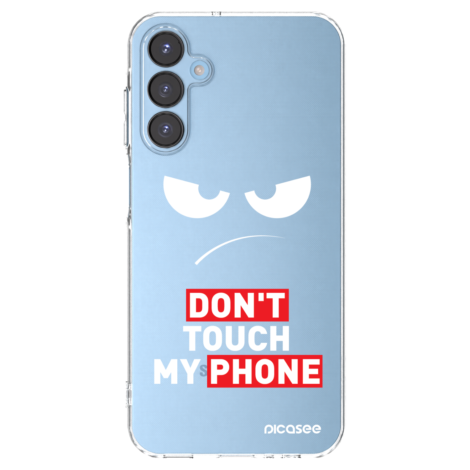 Picasee silikónový prehľadný obal pre Samsung Galaxy A15 A156B 5G - Angry Eyes - Transparent