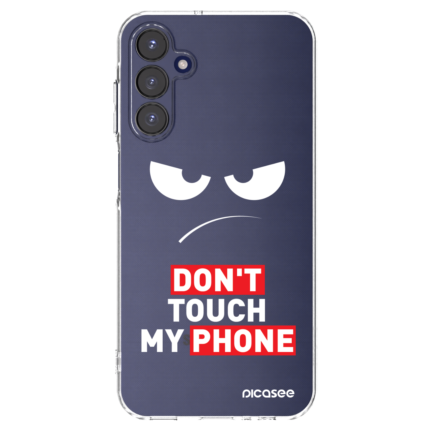 Picasee silikónový prehľadný obal pre Samsung Galaxy A15 A155F 4G - Angry Eyes - Transparent