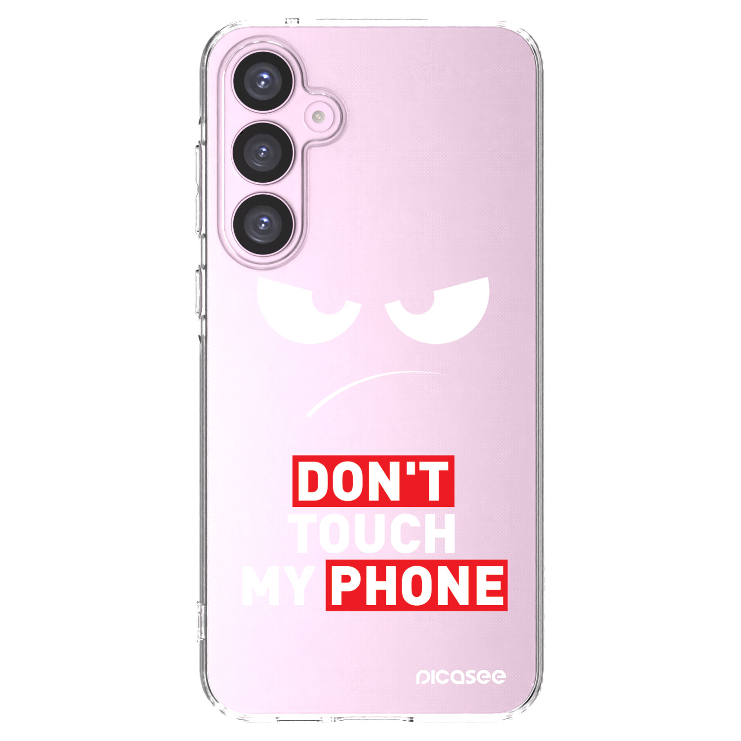 Picasee silikónový prehľadný obal pre Samsung Galaxy A55 5G A556B - Angry Eyes - Transparent