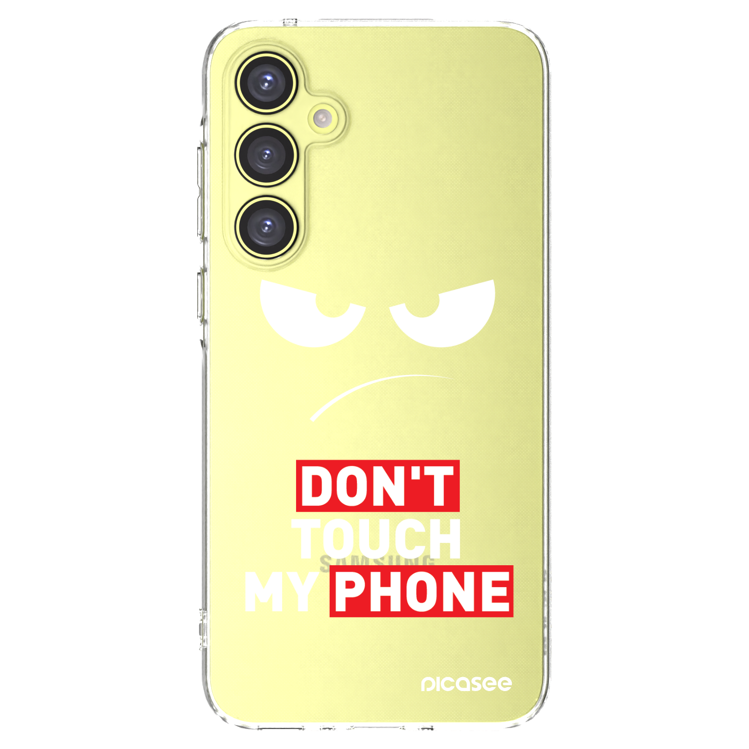 Picasee silikónový prehľadný obal pre Samsung Galaxy A35 5G A356B - Angry Eyes - Transparent