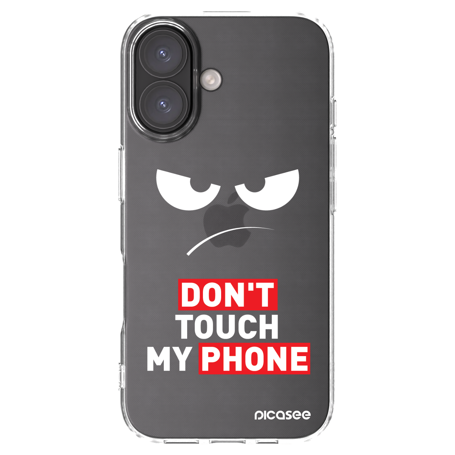 Picasee silikónový prehľadný obal pre Apple iPhone 16 - Angry Eyes - Transparent