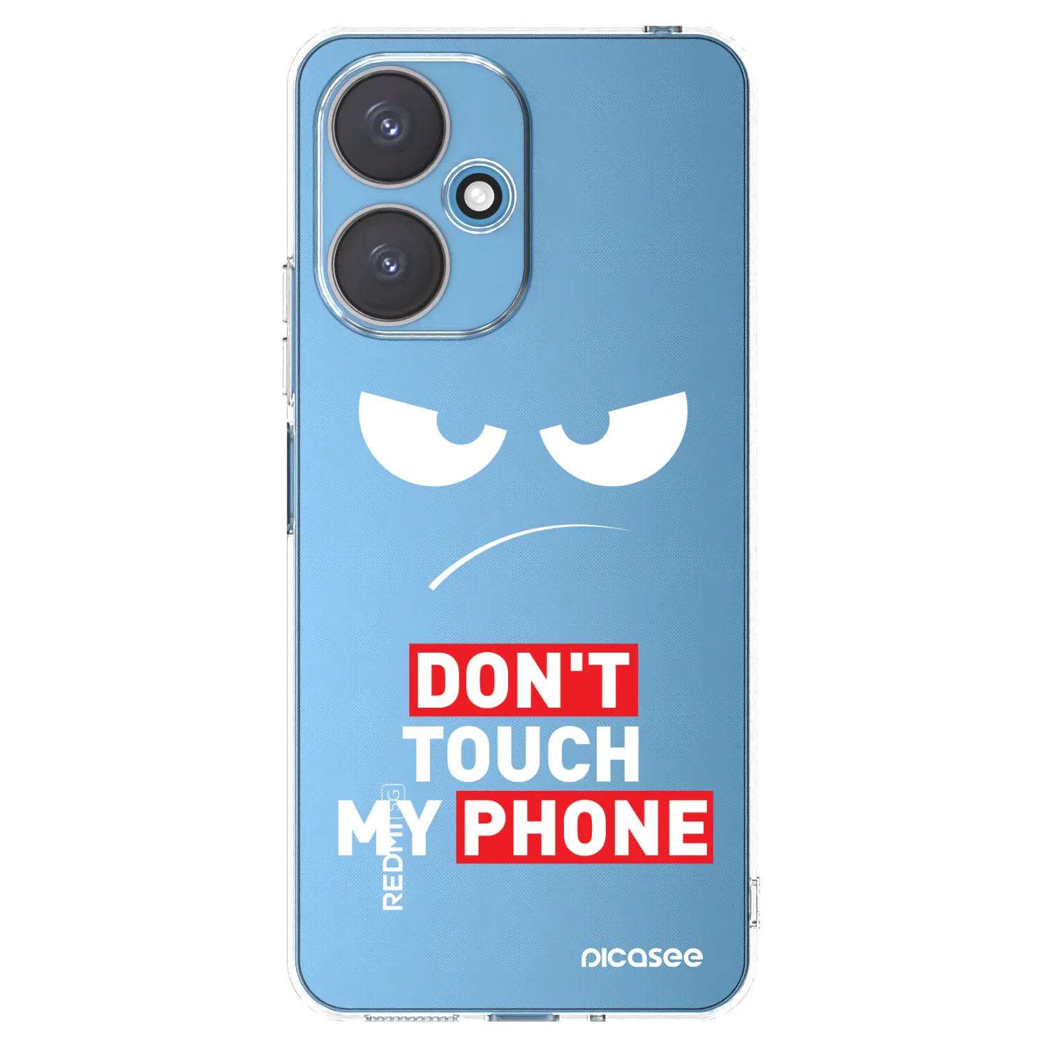 Picasee silikónový prehľadný obal pre Xiaomi Redmi 13C 5G - Angry Eyes - Transparent