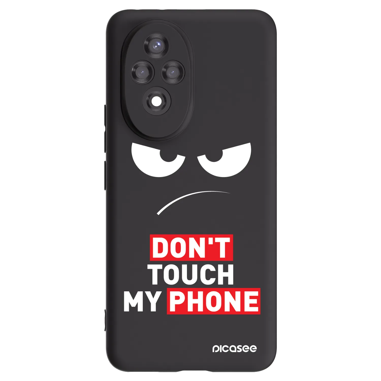 Picasee silikónový čierny obal pre Honor 200 Pro 5G - Angry Eyes - Transparent