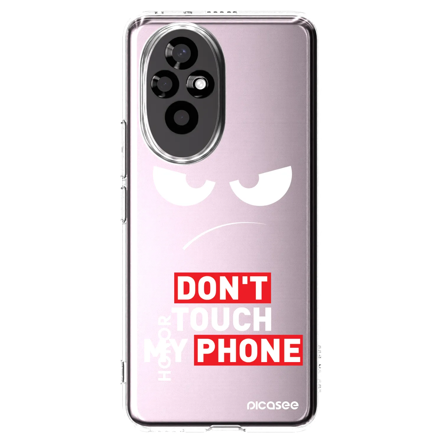 Picasee silikónový prehľadný obal pre Honor 200 Pro 5G - Angry Eyes - Transparent