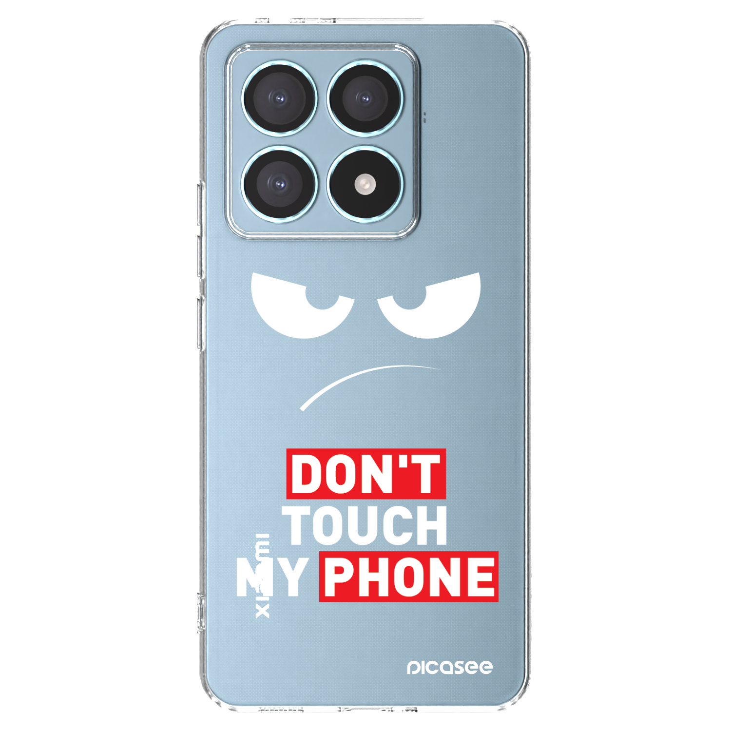 Picasee silikónový prehľadný obal pre Xiaomi 14T Pro - Angry Eyes - Transparent