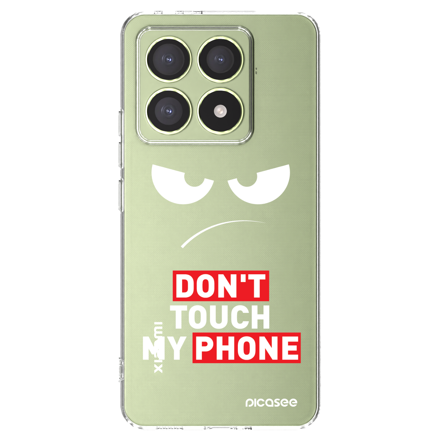 Picasee silikónový prehľadný obal pre Xiaomi 14T - Angry Eyes - Transparent