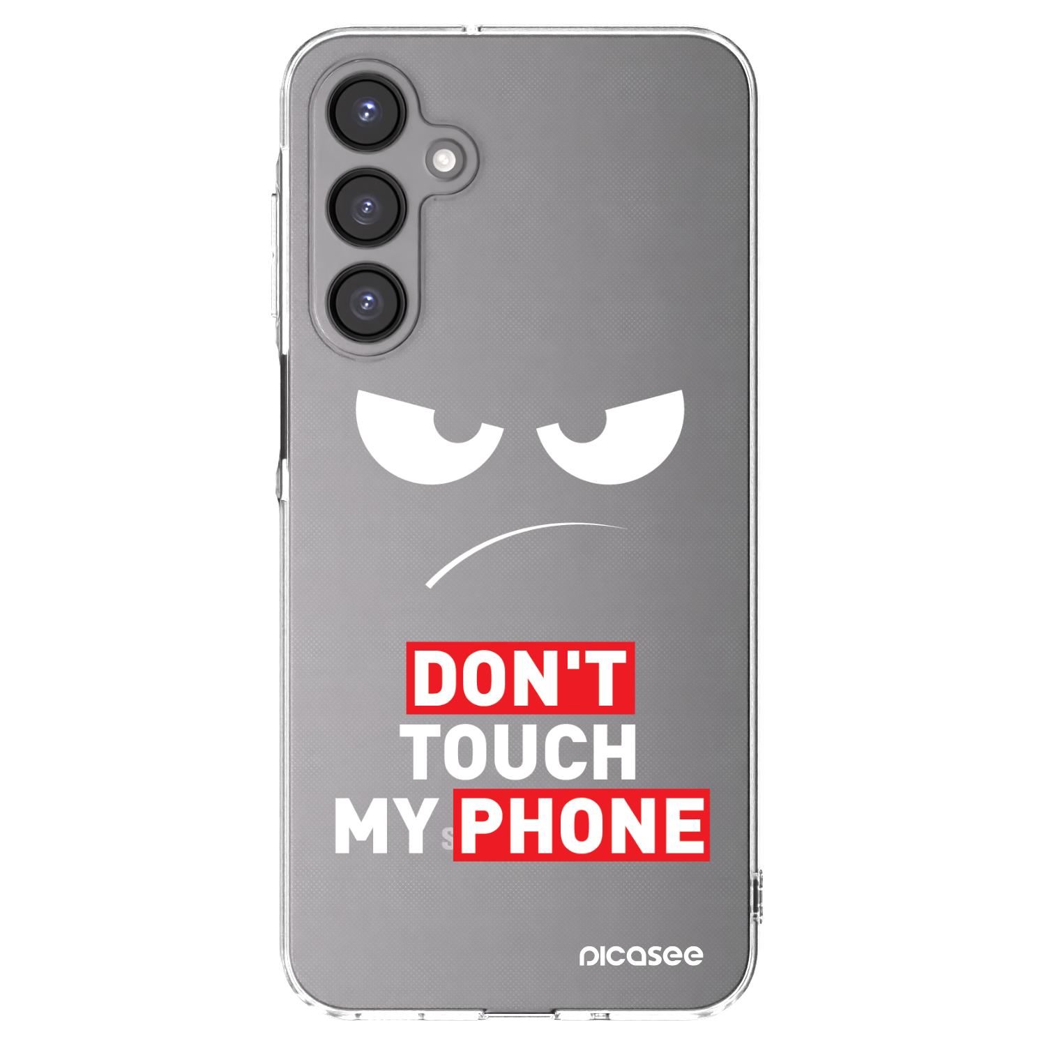 Picasee silikónový prehľadný obal pre Samsung Galaxy A16 5G - Angry Eyes - Transparent