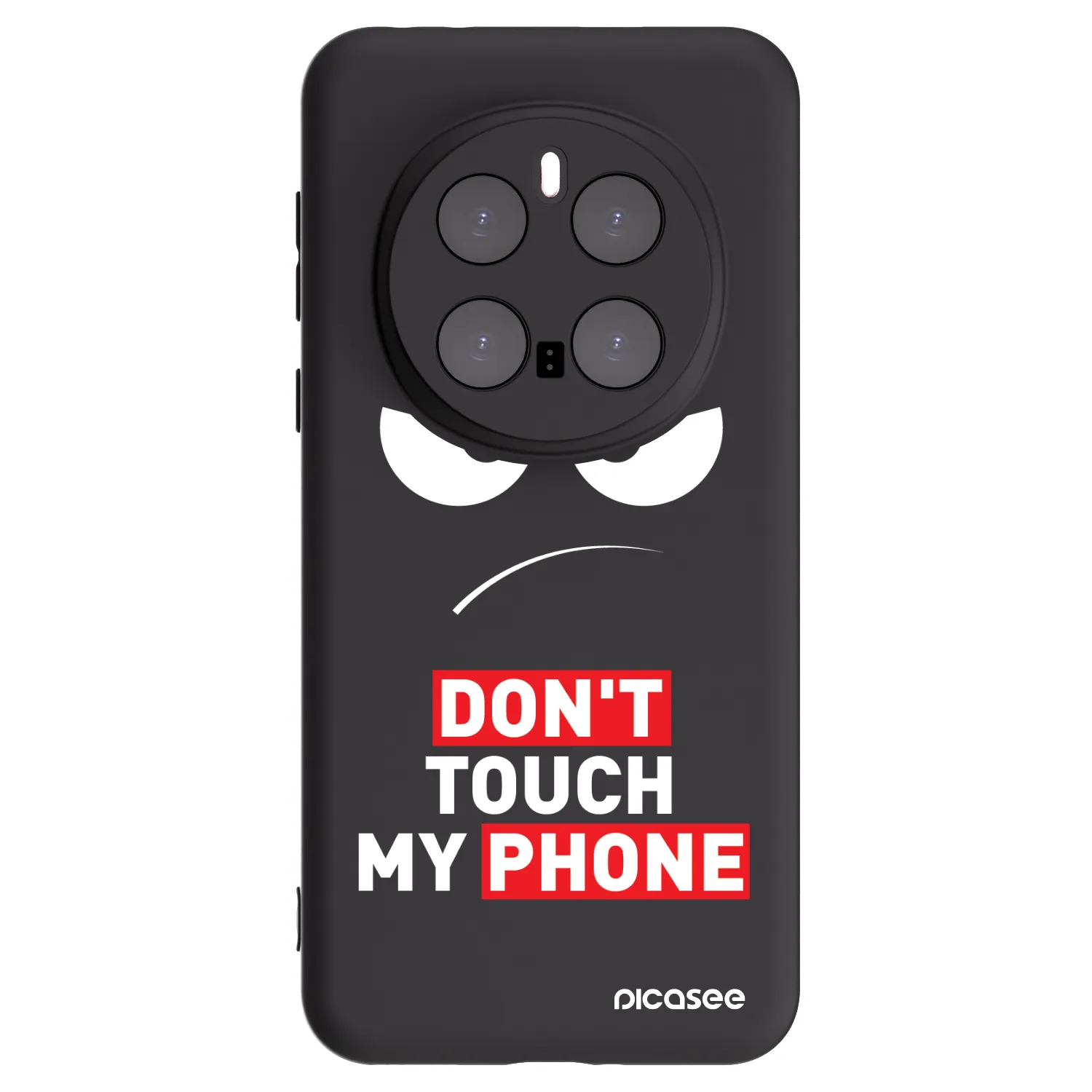 Picasee silikónový čierny obal pre Honor Magic7 Pro 5G - Angry Eyes - Transparent