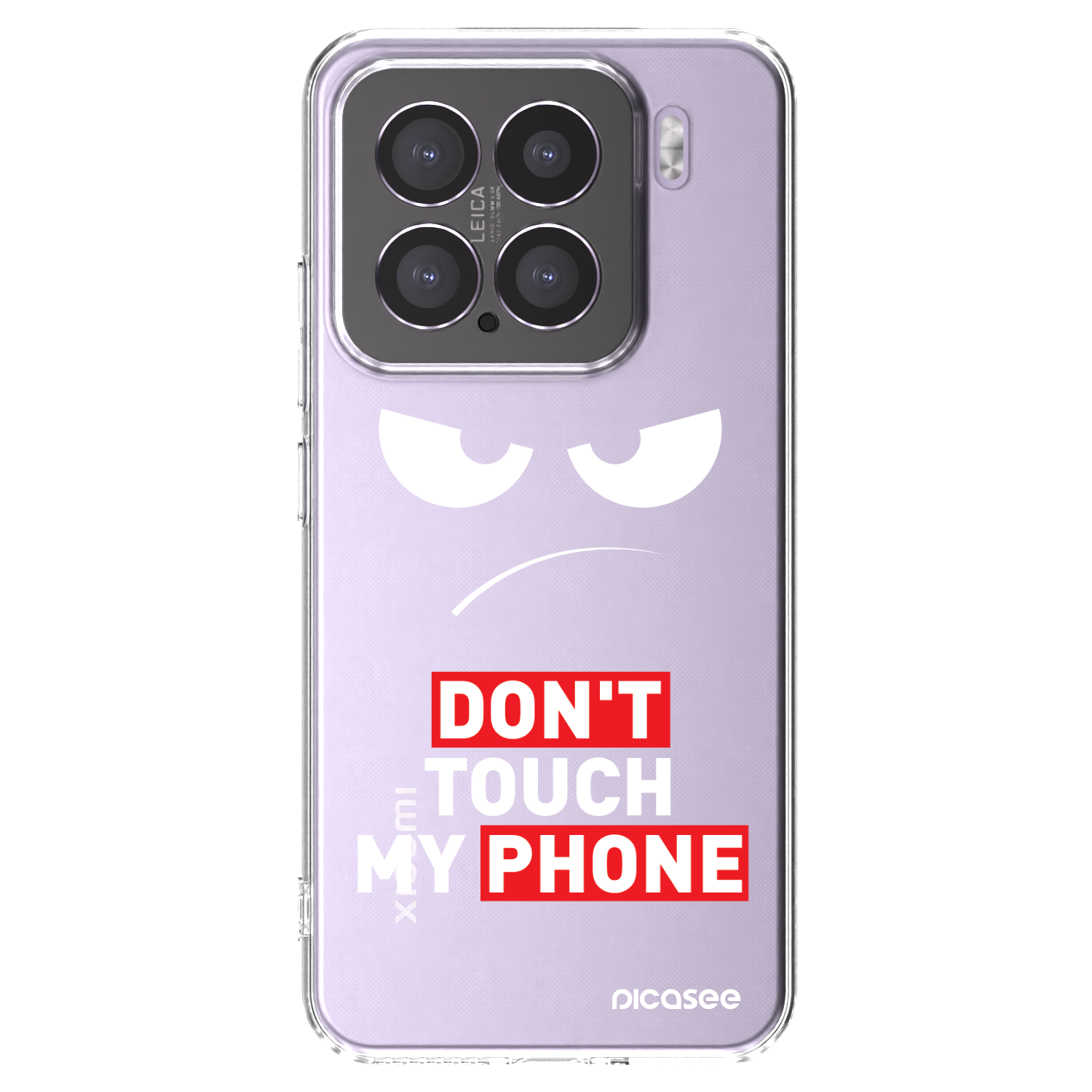 Silikónový prehľadný obal pre Xiaomi 15 - Angry Eyes - Transparent