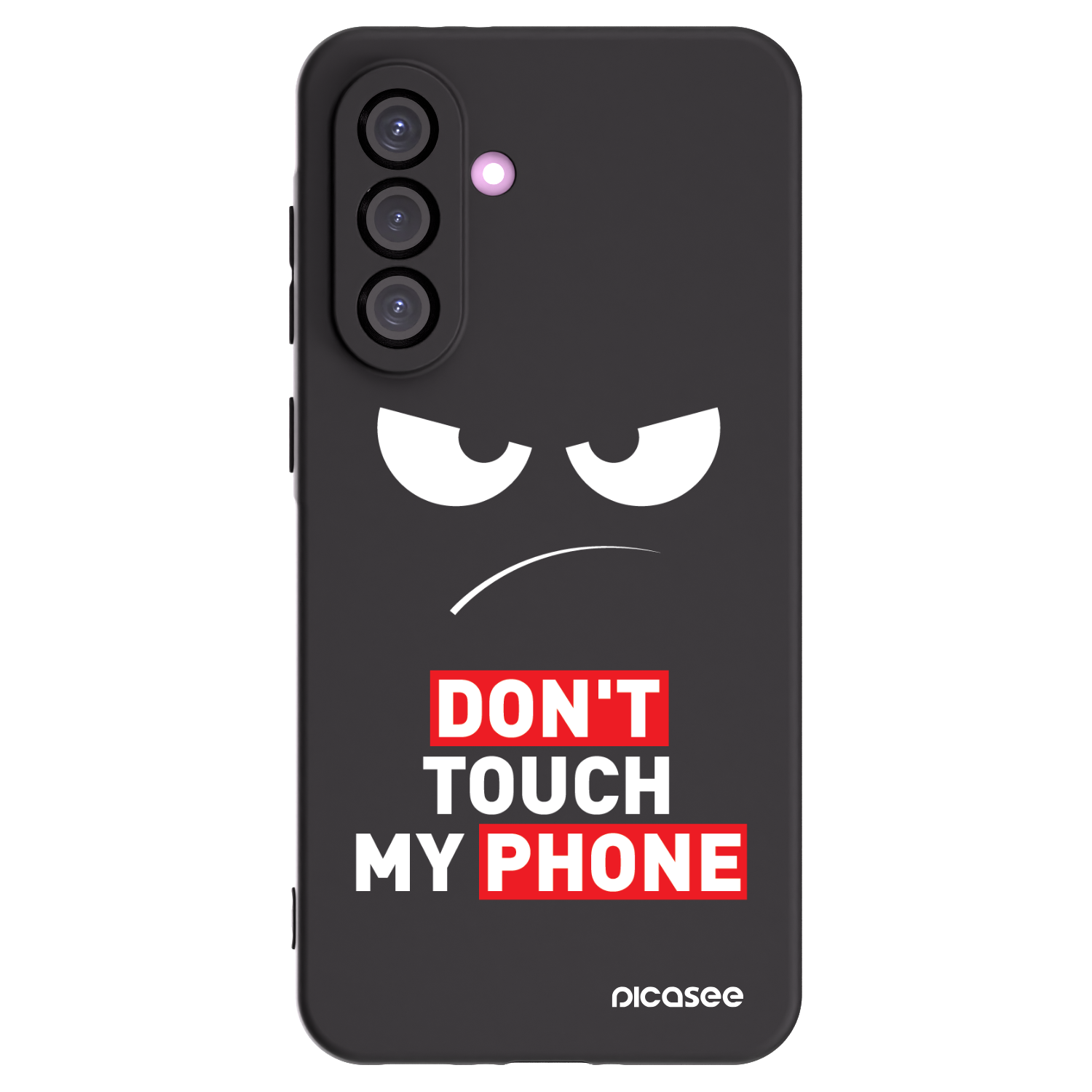 Picasee silikónový čierny obal pre Samsung Galaxy A36 5G - Angry Eyes - Transparent