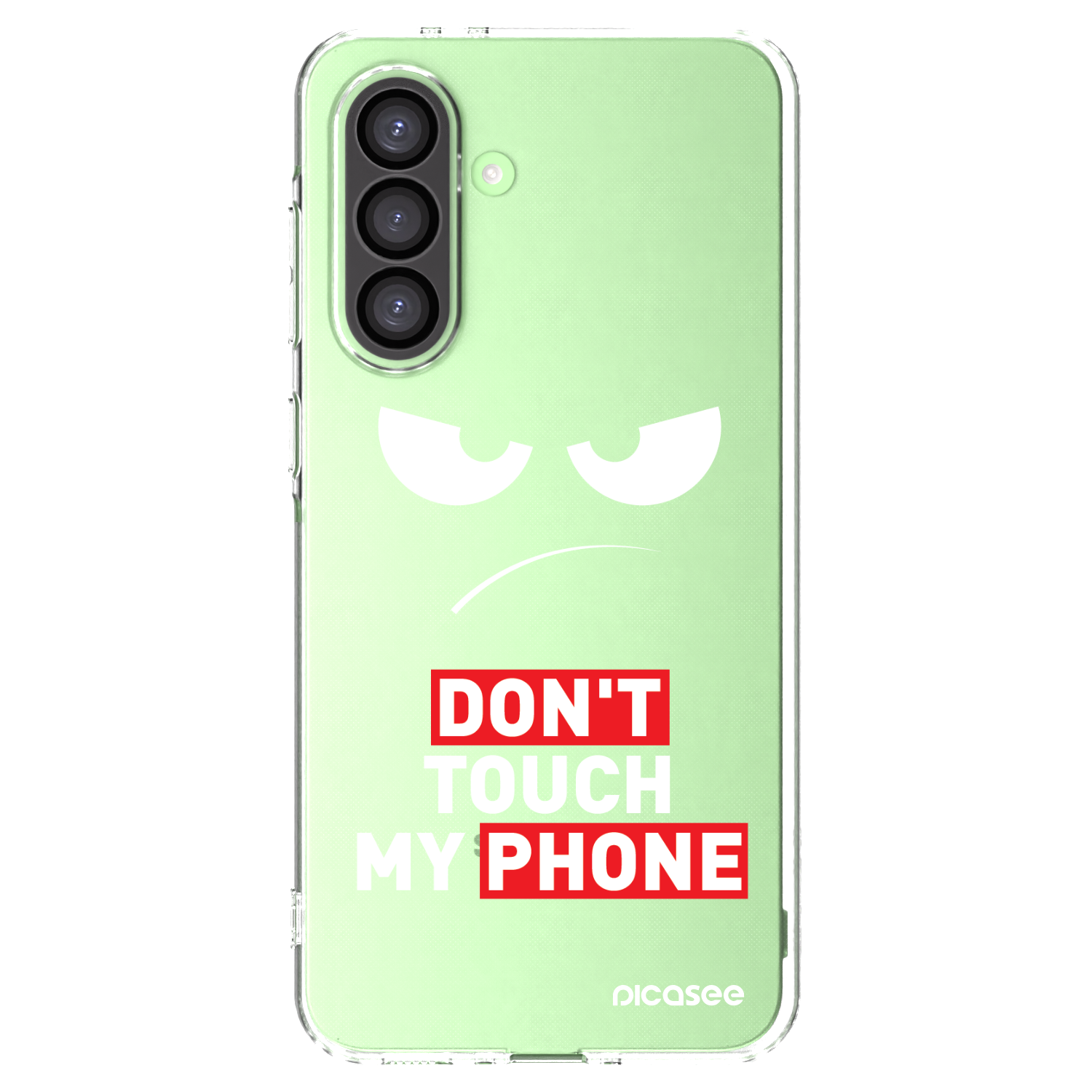 Picasee silikónový prehľadný obal pre Samsung Galaxy A26 5G A266B - Angry Eyes - Transparent